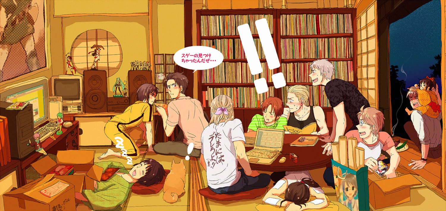 america china france germany hetalia_axis_powers miraku north_italy prussia united_kingdom