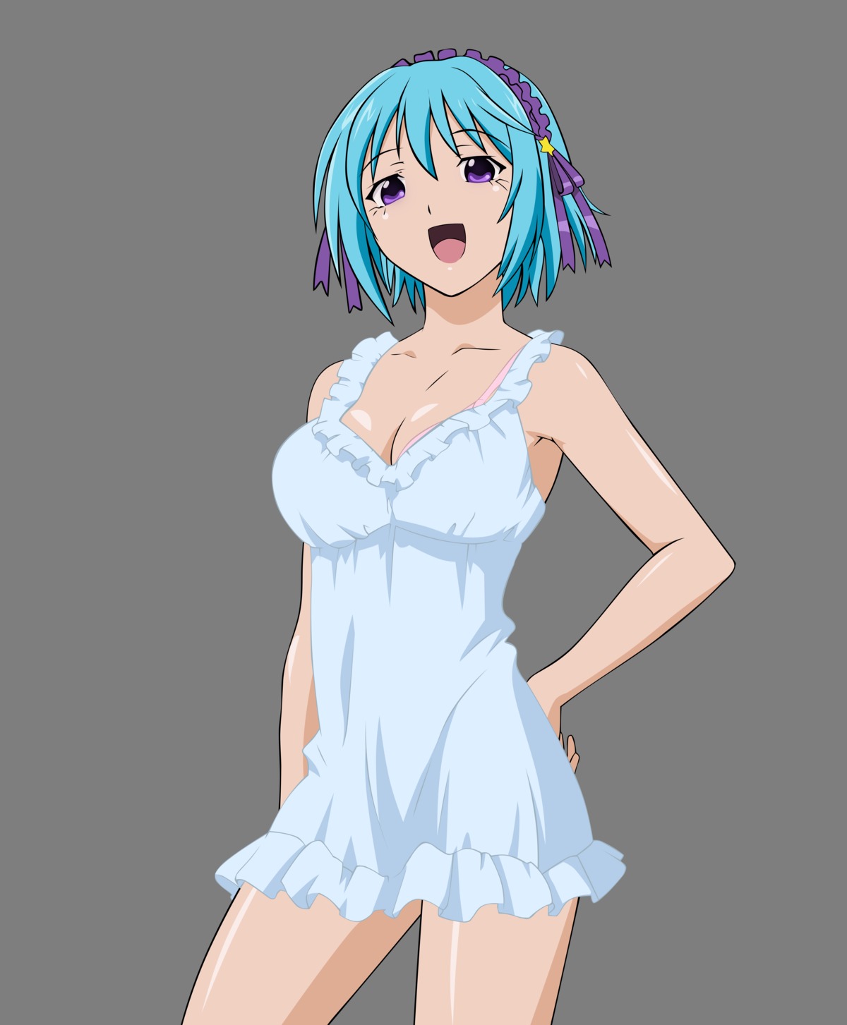 Rosario Vampire Kurono Kurumu Bra Cleavage Lingerie