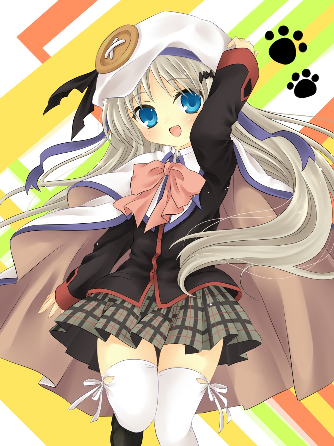 hanabana_tsubomi little_busters! noumi_kudryavka seifuku thighhighs