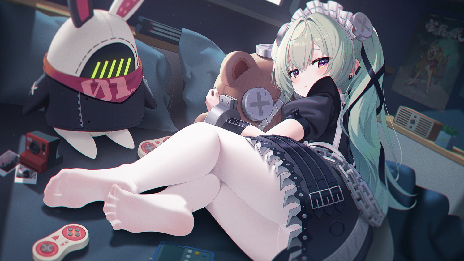 corin_wickes feet loli maid mao_shi_shisan pantsu pantyhose zenless_zone_zero