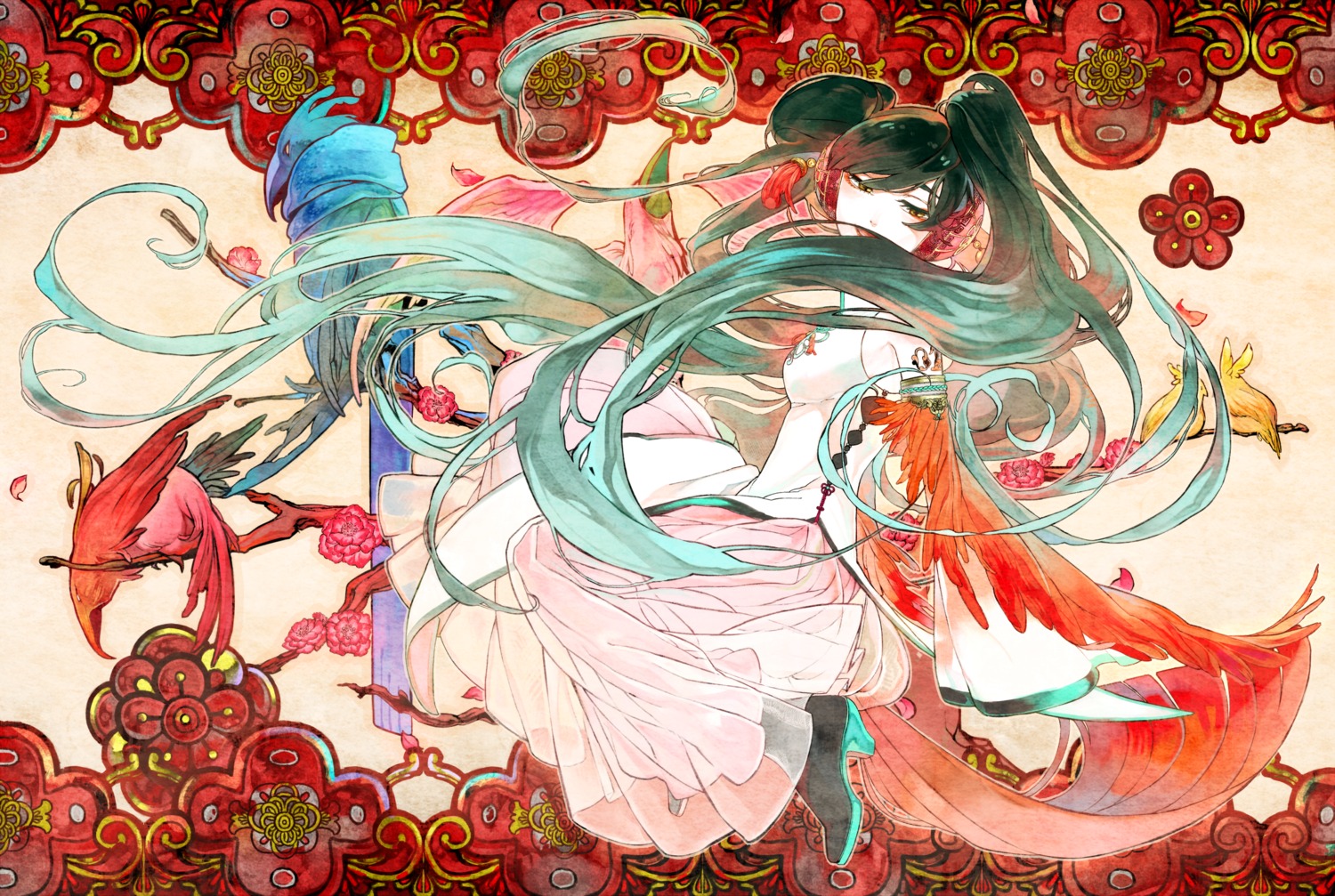 chinadress hatsune_miku toma_'3' vocaloid