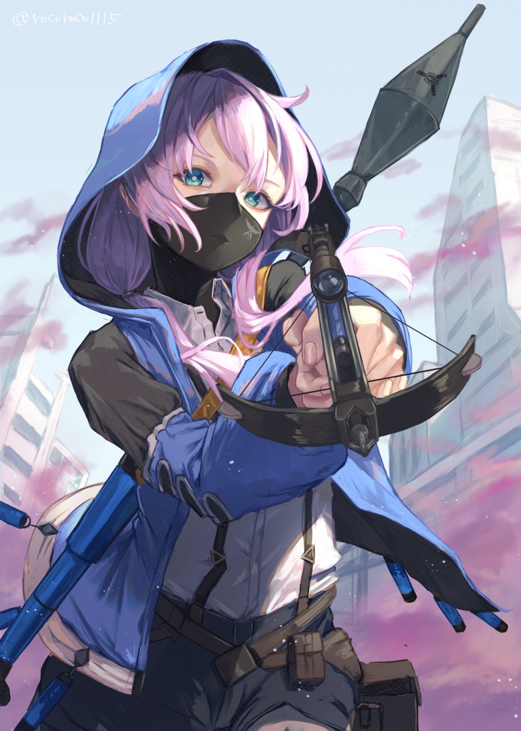 arknights blue_poison_(arknights) roco_(rocoroco1115) weapon