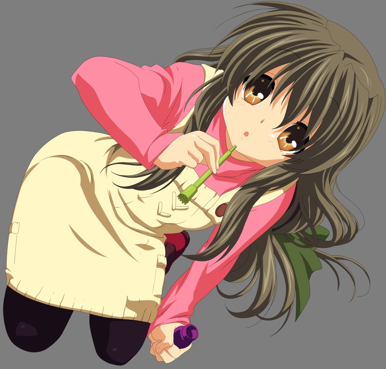 clannad ibuki_fuuko pantyhose transparent_png vector_trace