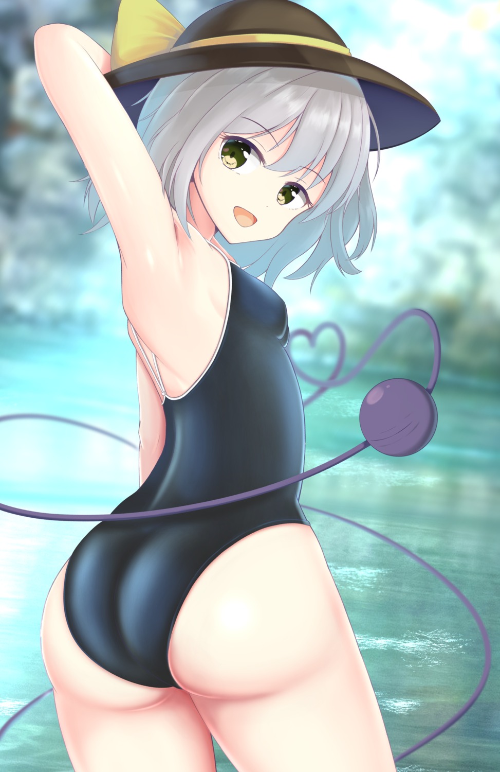 ass komeiji_koishi loli school_swimsuit str11x swimsuits touhou