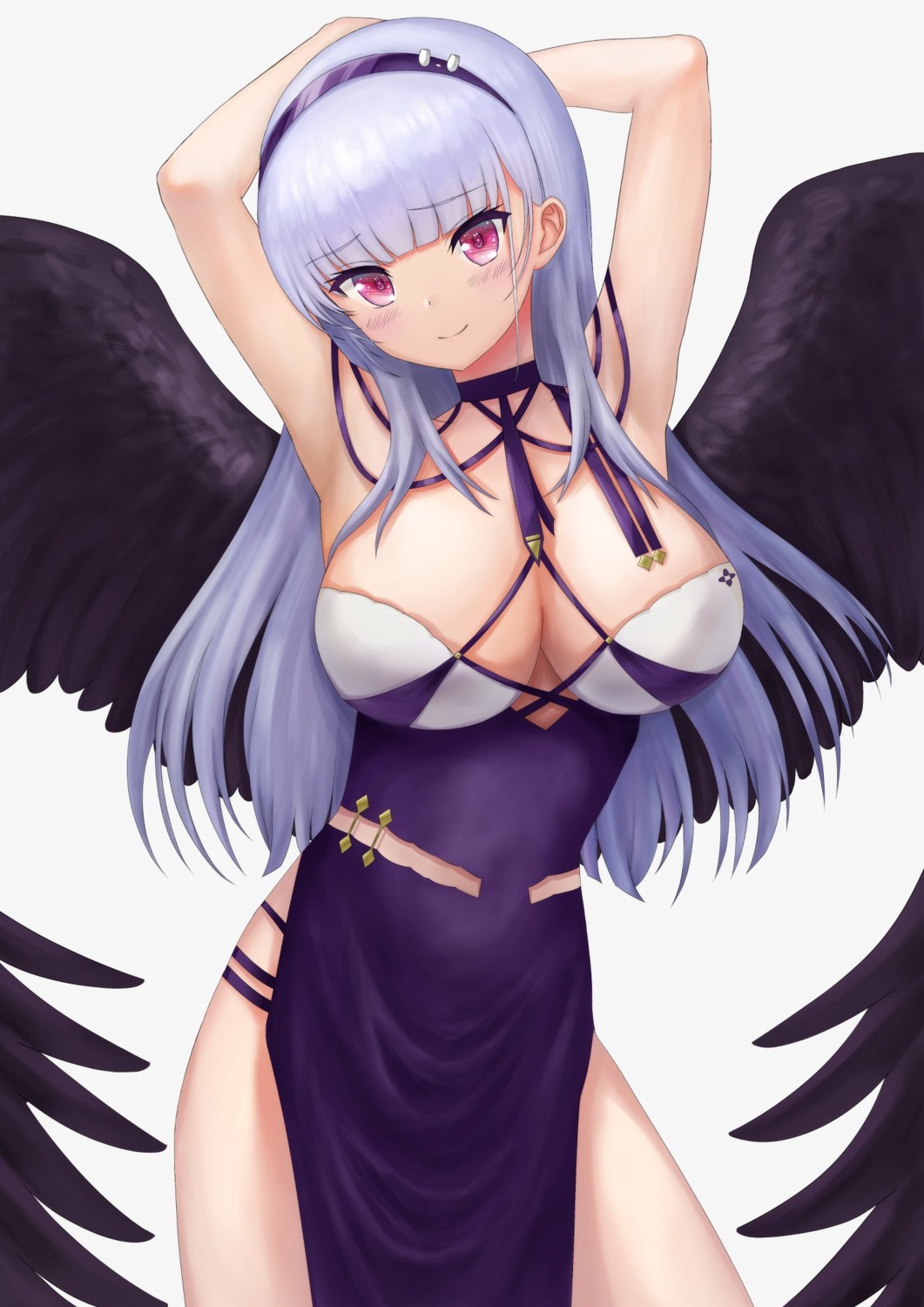 azur_lane chinadress dido_(azur_lane) nana_(nana17112018) no_bra wings