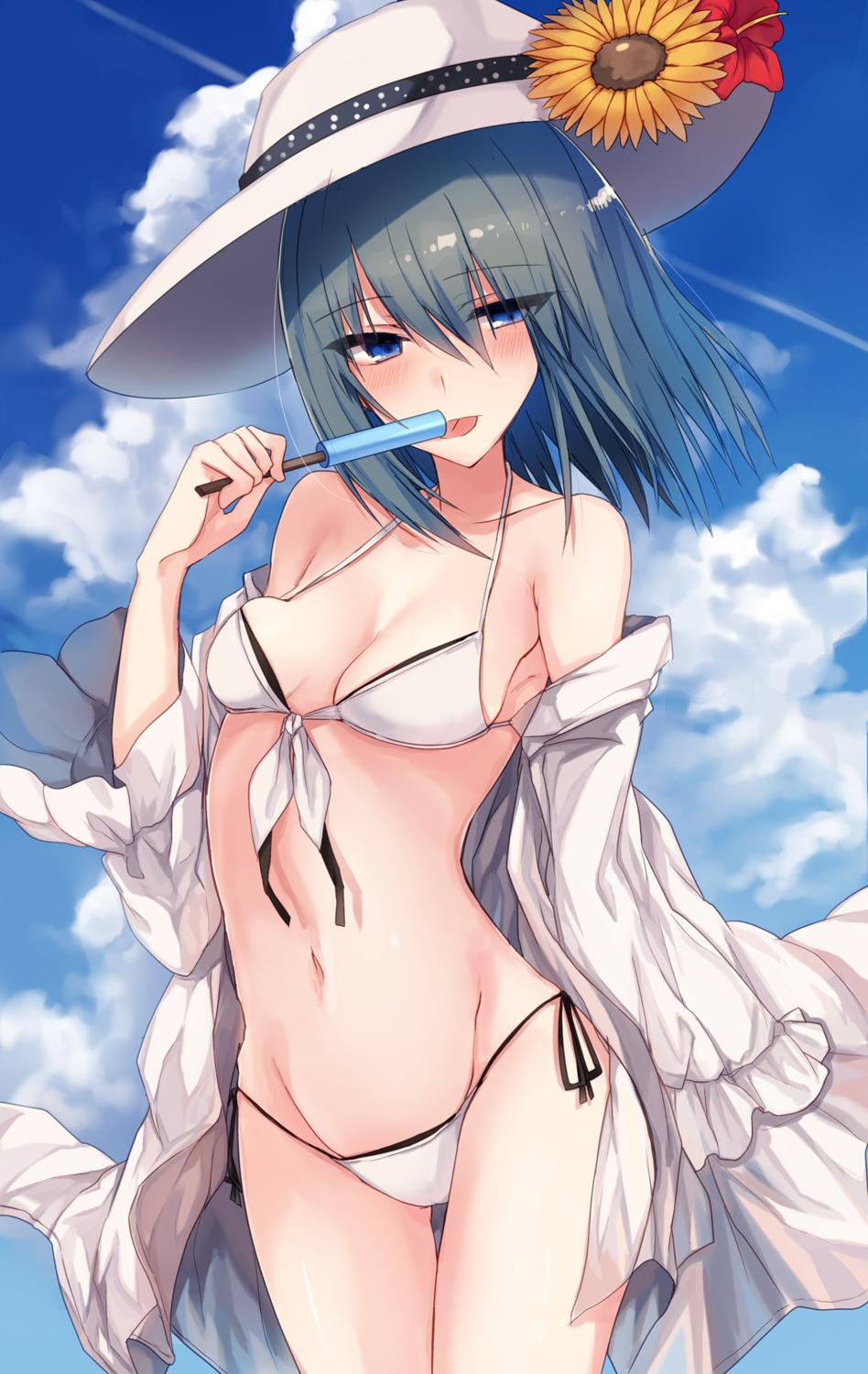 bikini cameltoe kinona open_shirt swimsuits