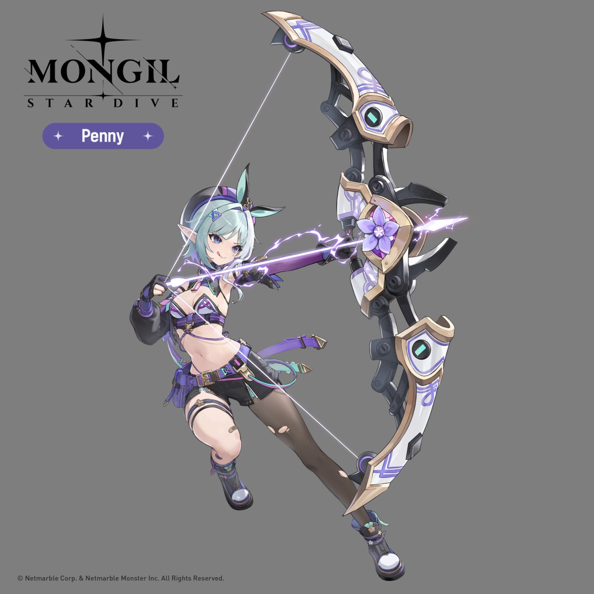 bandaid garter mongil:_star_dive no_bra pointy_ears tagme torn_clothes transparent_png weapon
