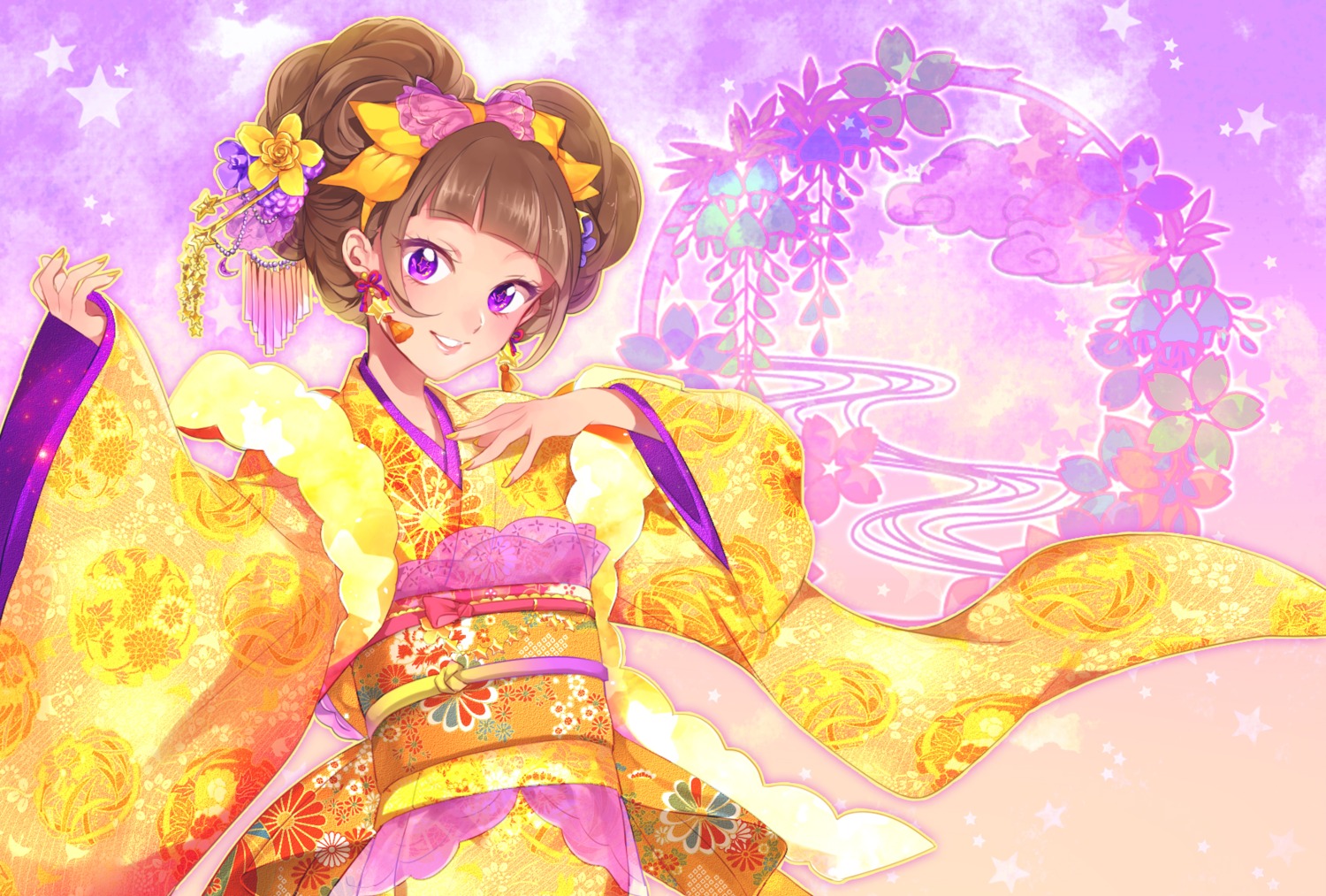 amanogawa_kirara go!_princess_precure kimono mizuno_(pixiv1214811) precure