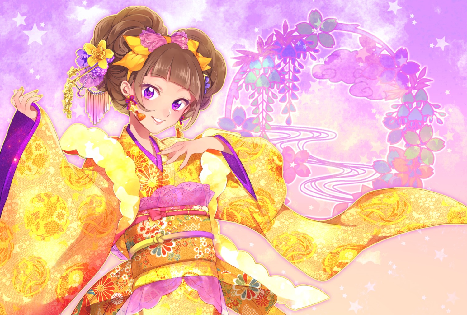 amanogawa_kirara go!_princess_pretty_cure kimono mizuno_(pixiv1214811) pretty_cure
