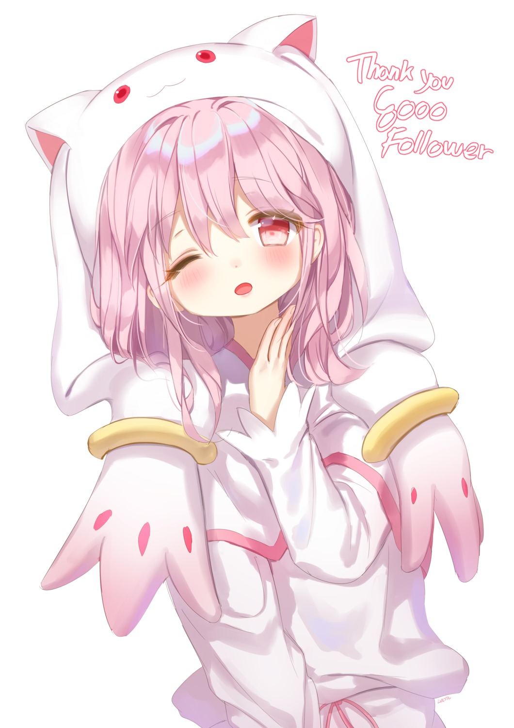 haruri kaname_madoka kyubey mahou_shoujo_madoka_magica pajama