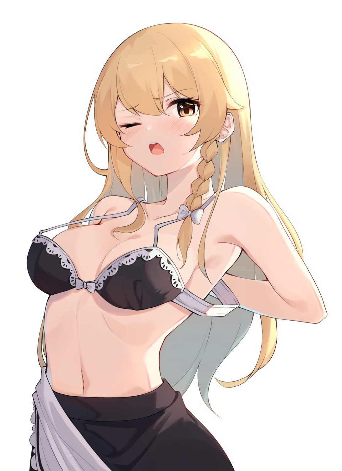 bra kirisame_marisa touhou undressing ziro_(zirorong)