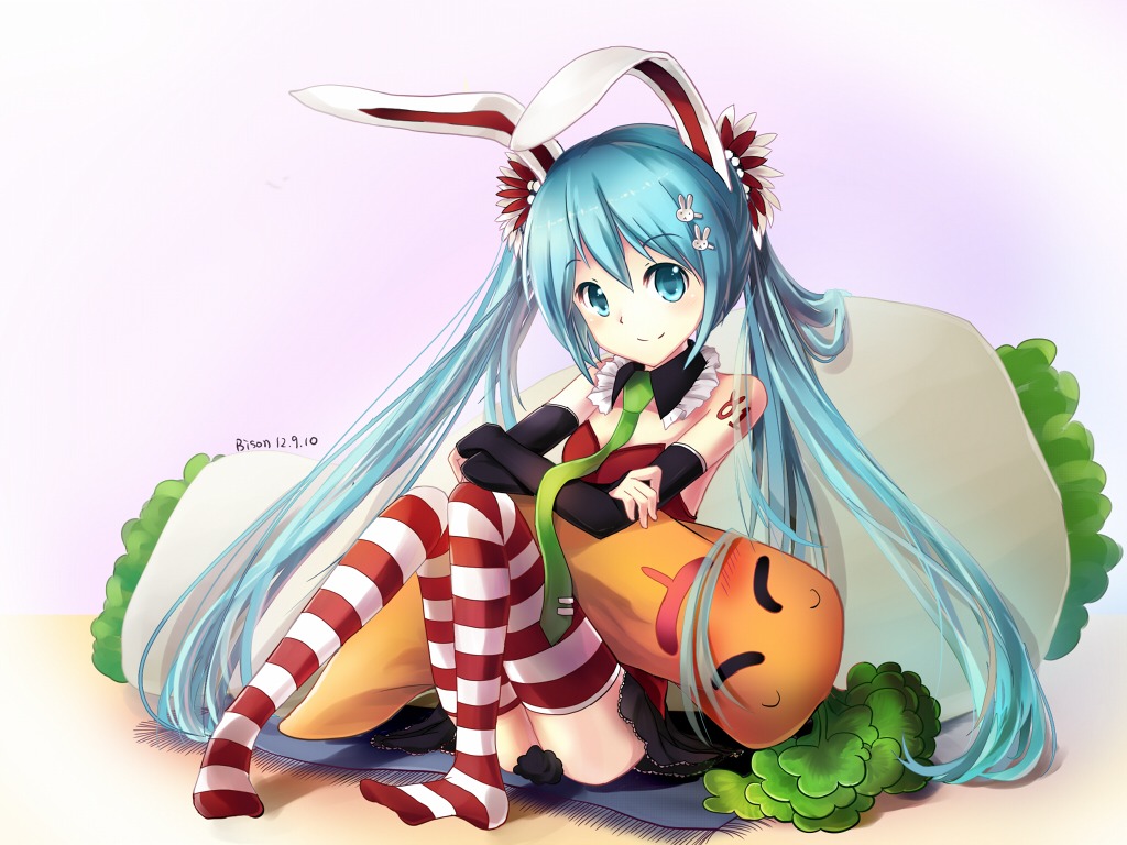 bison_cangshu hatsune_miku thighhighs vocaloid wallpaper