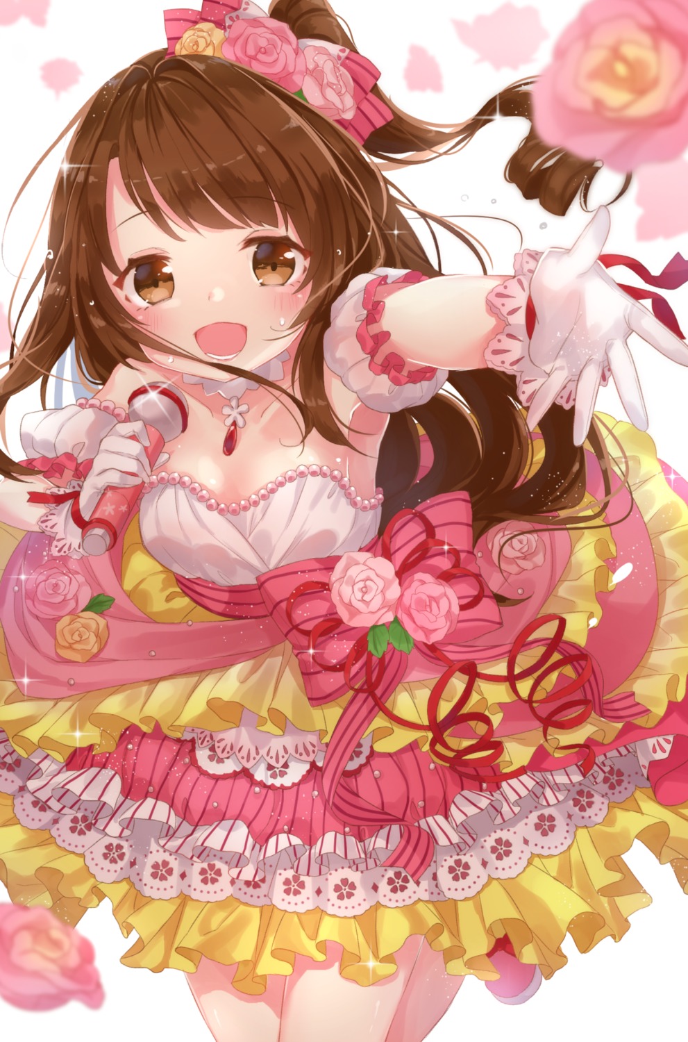 cleavage dress jimmy_madomagi shimamura_uzuki the_idolm@ster the_idolm@ster_cinderella_girls