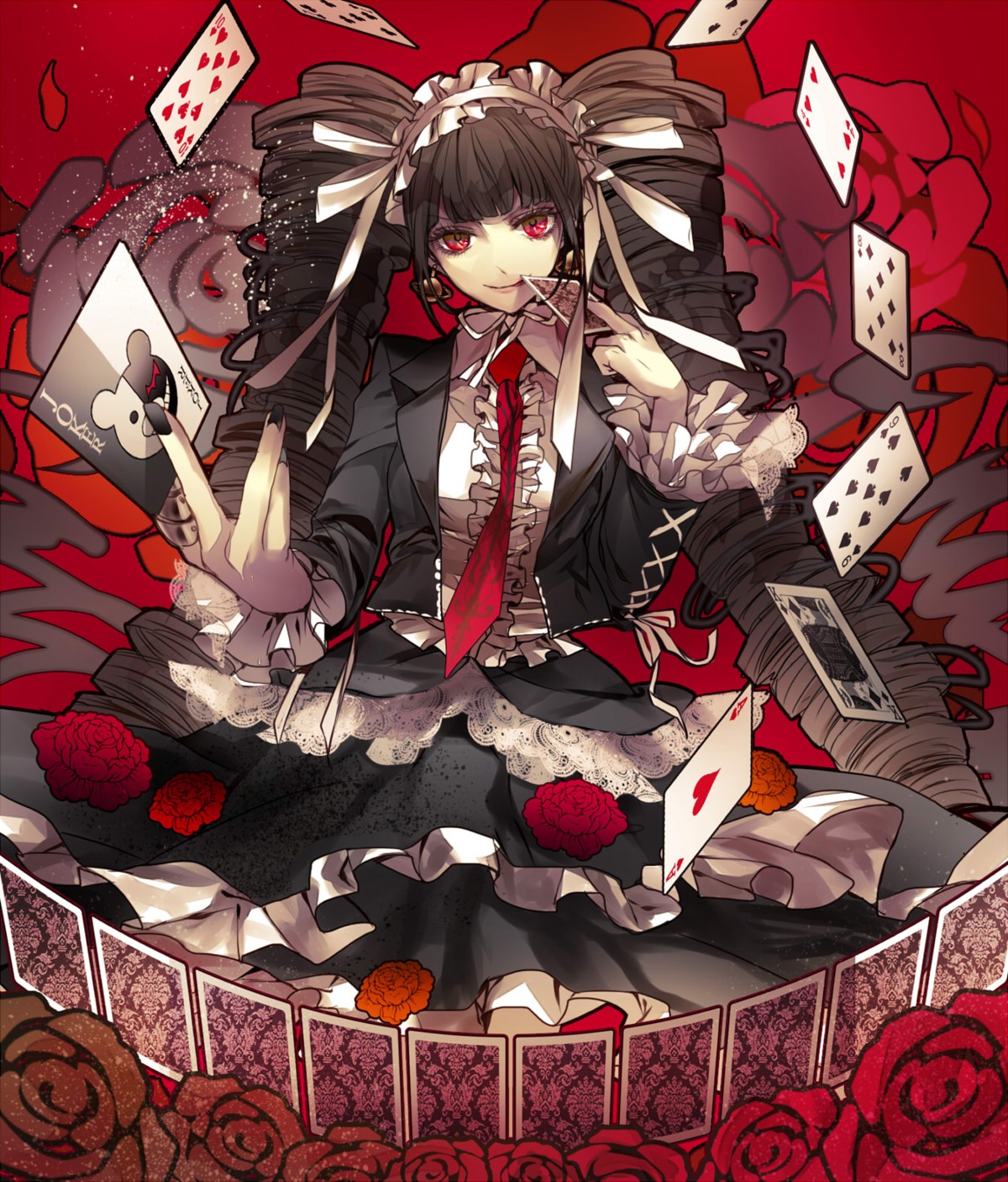 celestia_ludenberg dangan-ronpa enbi gothic_lolita jpeg_artifacts lolita_fashion