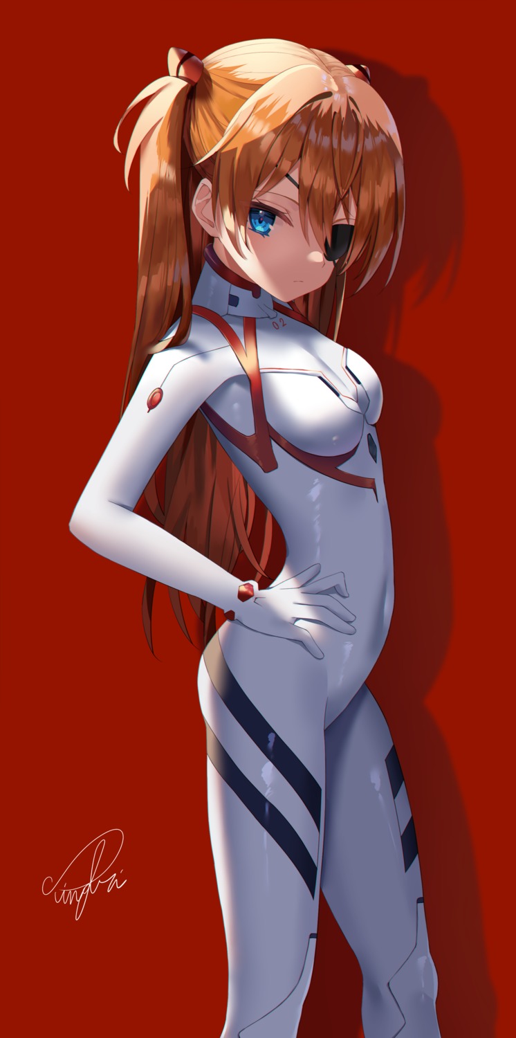 bodysuit eyepatch neon_genesis_evangelion sinobi_illust souryuu_asuka_langley