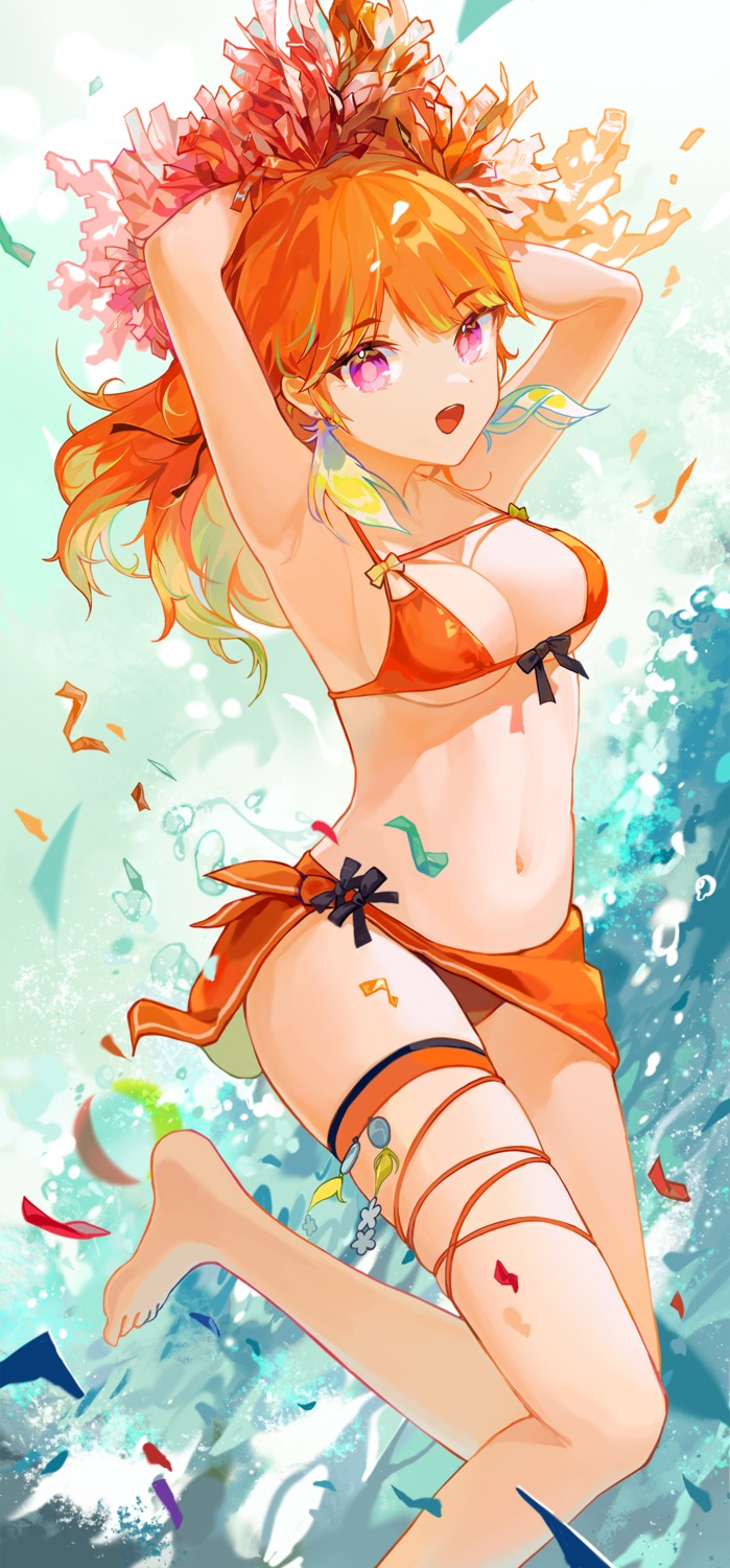 bikini garter happyongdal hololive hololive_english swimsuits takanashi_kiara