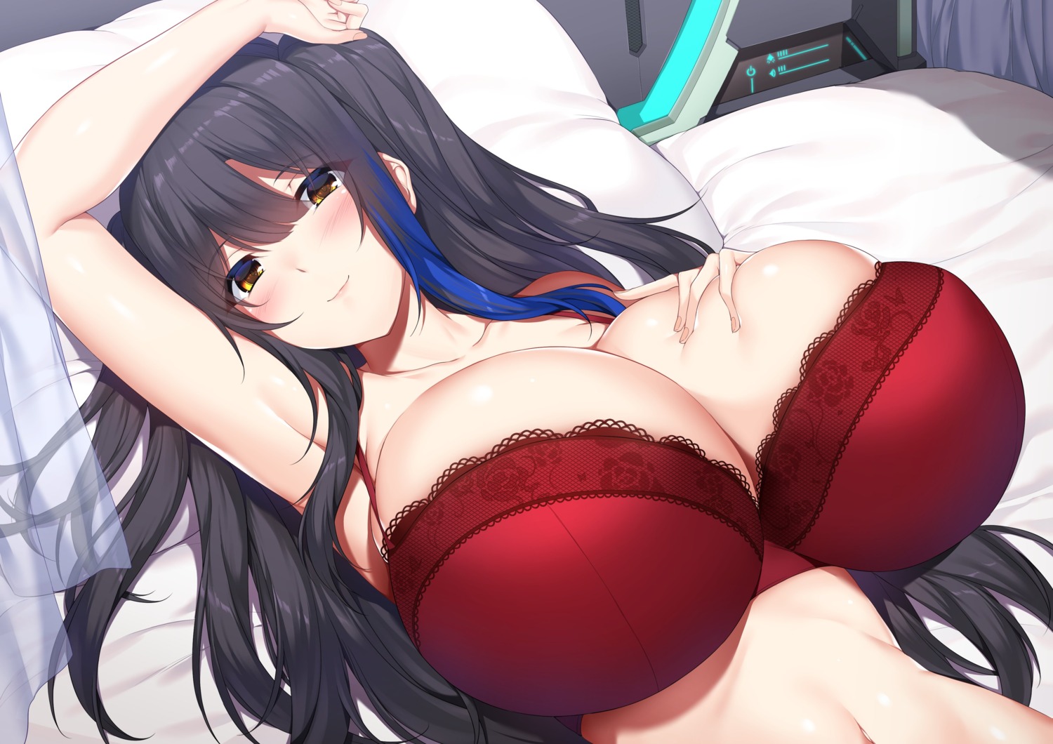 bra breast_hold lingerie narumi_cristear_note paisu-chan_(yashiro_sousaku)