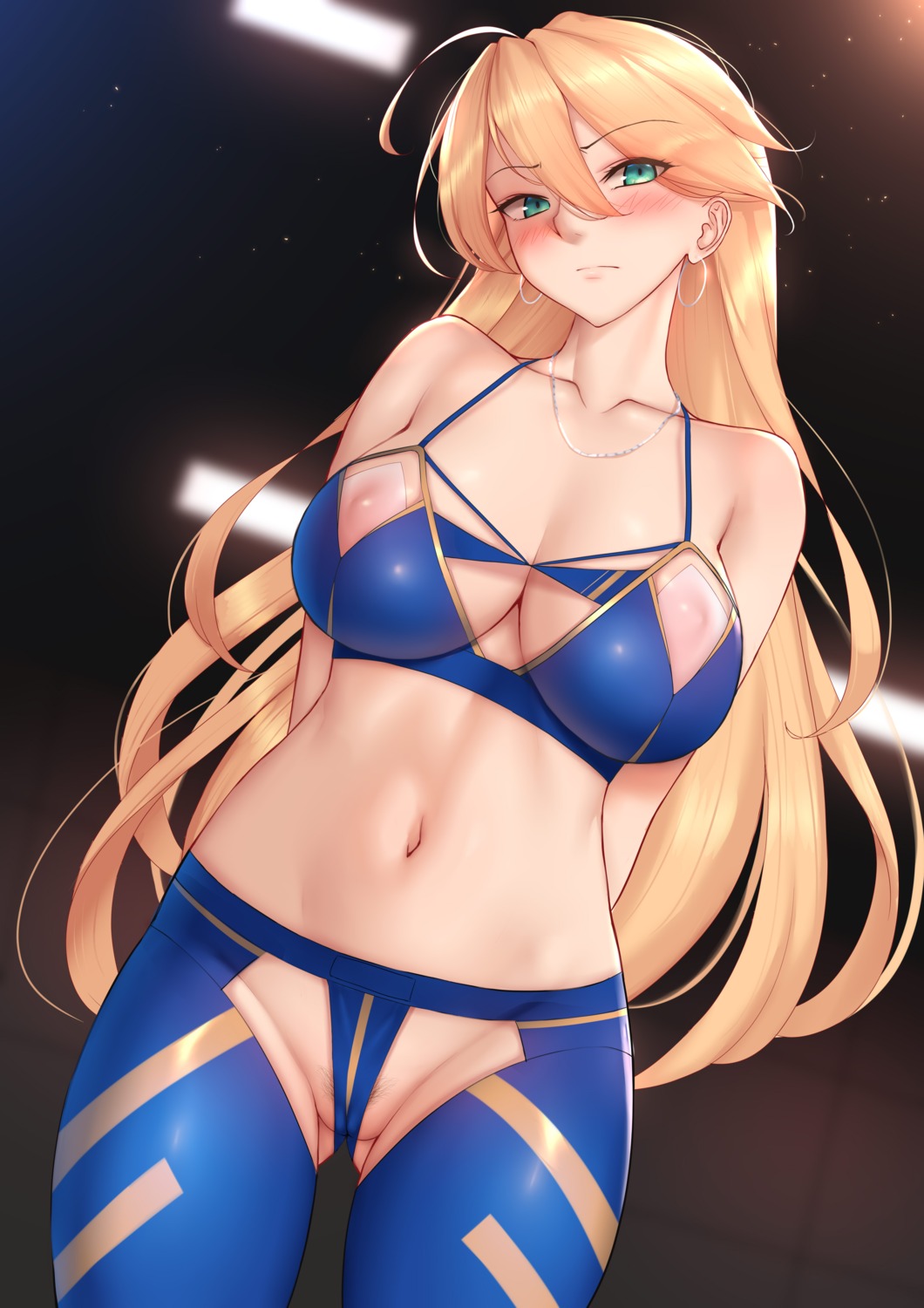 artoria_pendragon_(lancer) bra cameltoe fate/grand_order genjung nipples nopan pubic_hair see_through