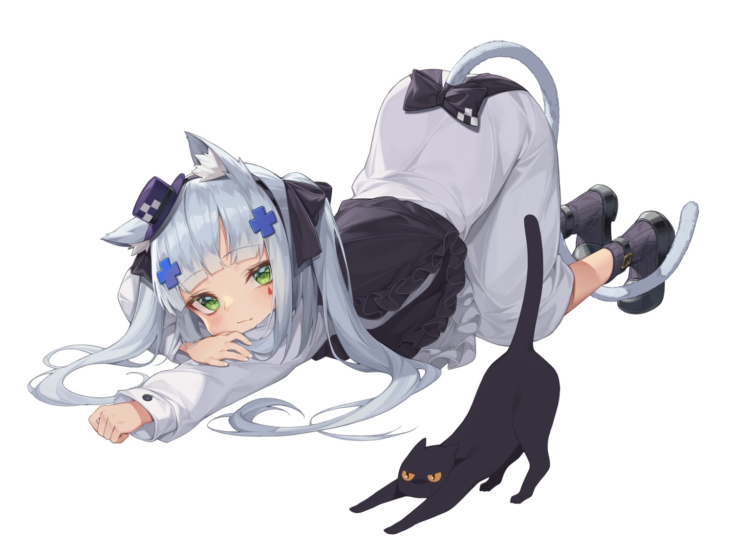 animal_ears girls_frontline hk416_(girls_frontline) mokew neko nekomimi tail