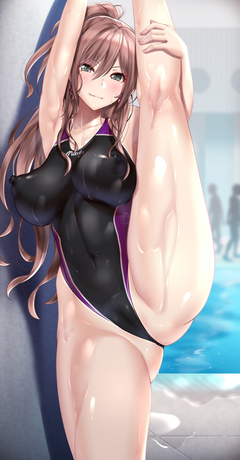 andou_you bang_dream! cameltoe erect_nipples imai_lisa swimsuits wet