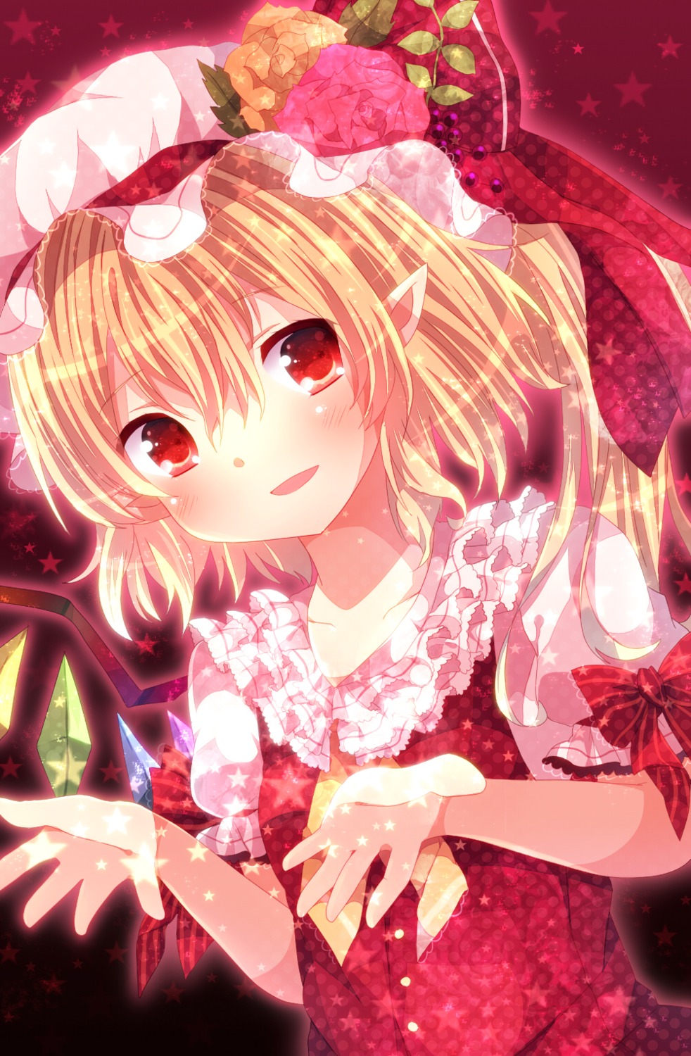 flandre_scarlet pointy_ears ranhana touhou wings