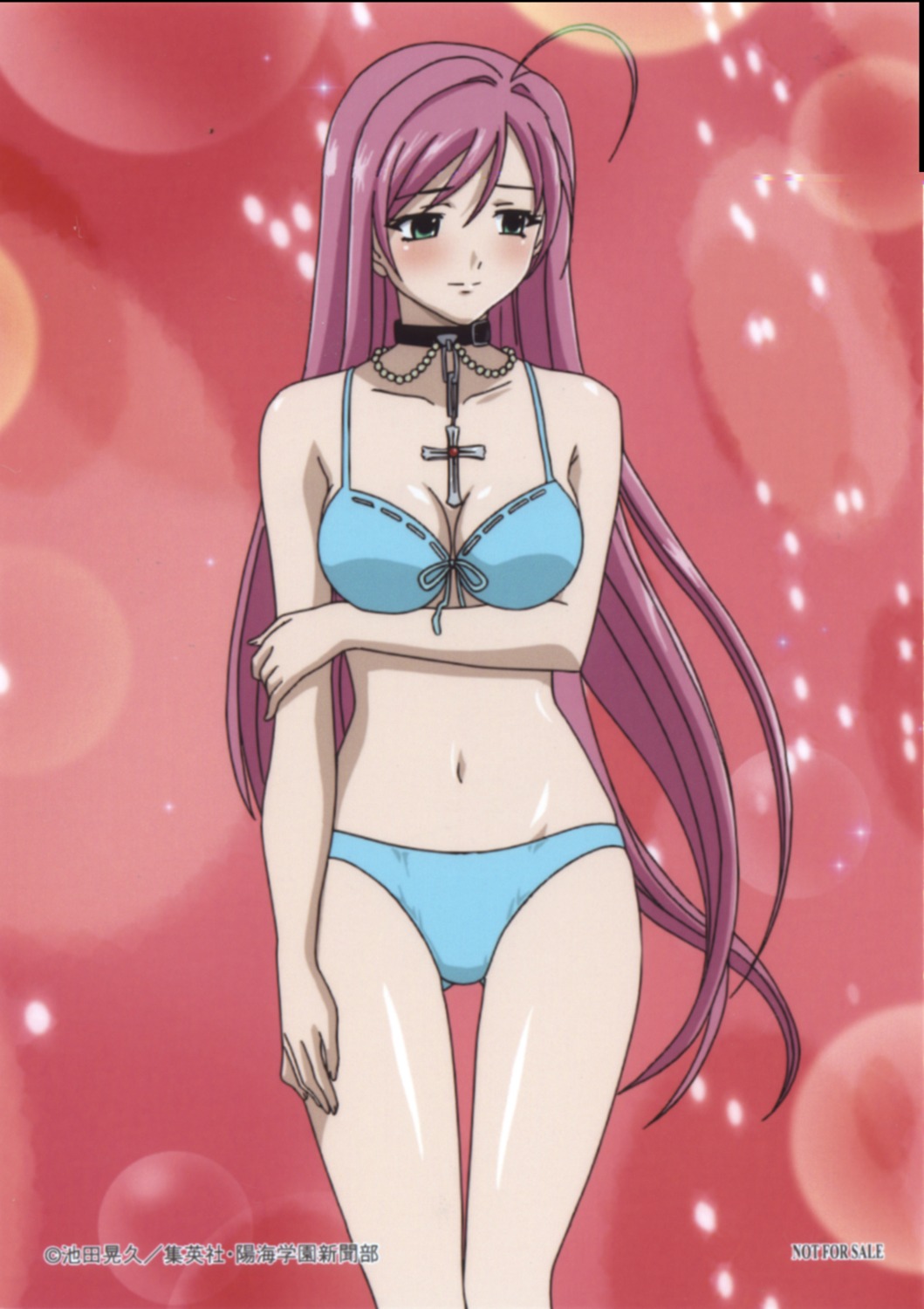 akashiya_moka bra cleavage overfiltered pantsu rosario_+_vampire