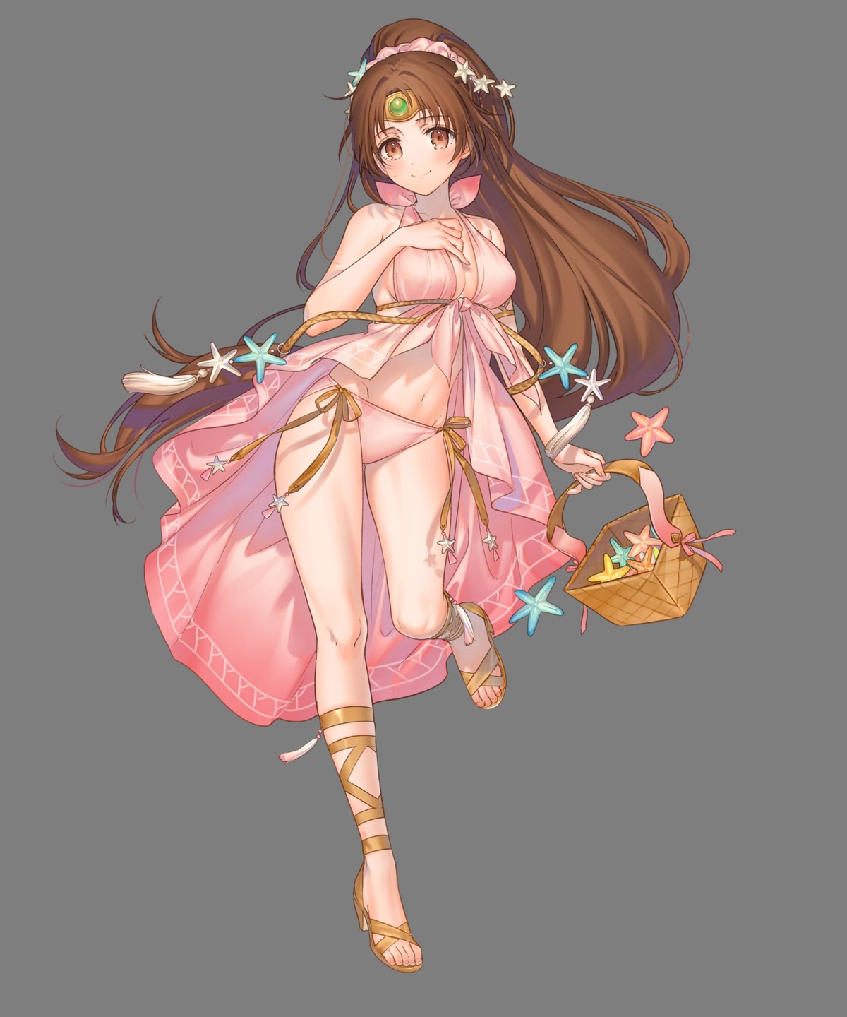 bikini breast_hold cleavage fire_emblem fire_emblem:_shin_ankoku_ryuu_to_hikari_no_ken fire_emblem_heroes heels kippu nintendo rinda swimsuits transparent_png