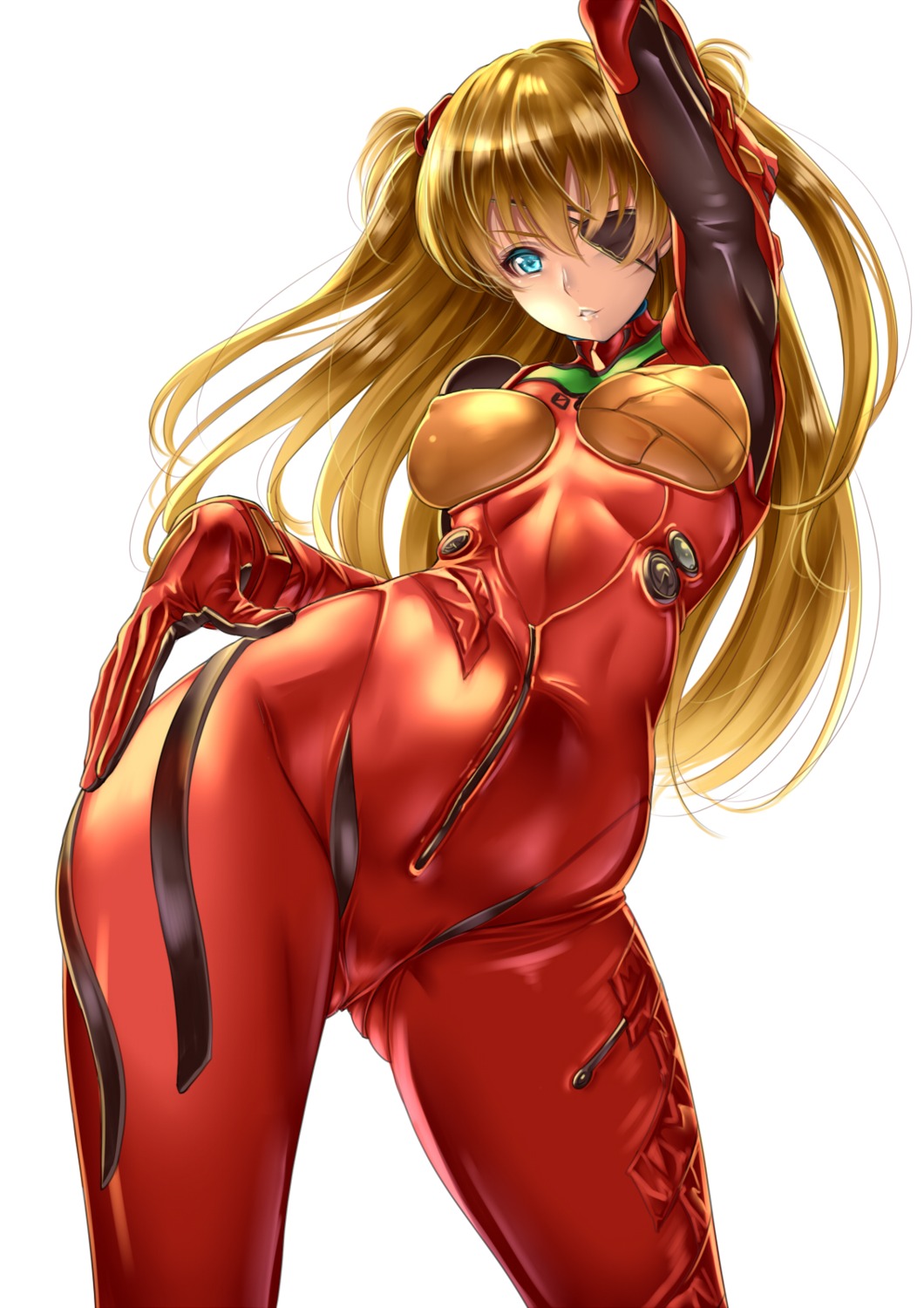 bodysuit erect_nipples eyepatch neon_genesis_evangelion saburou_(hgmg) souryuu_asuka_langley