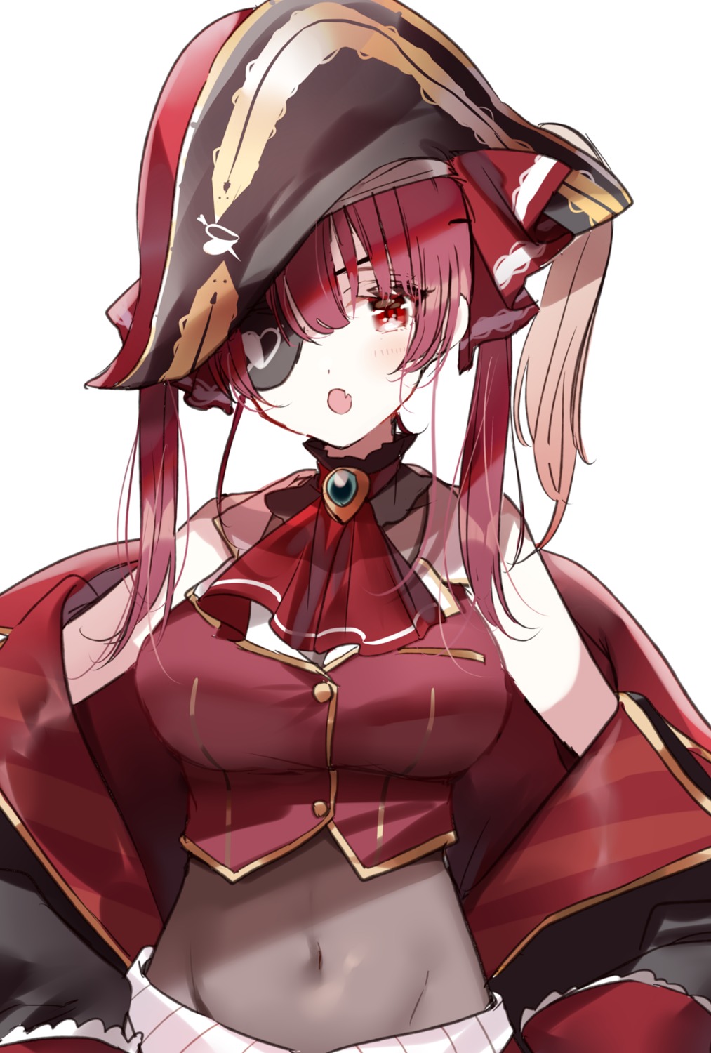 eyepatch hololive houshou_marine misumi pirate see_through