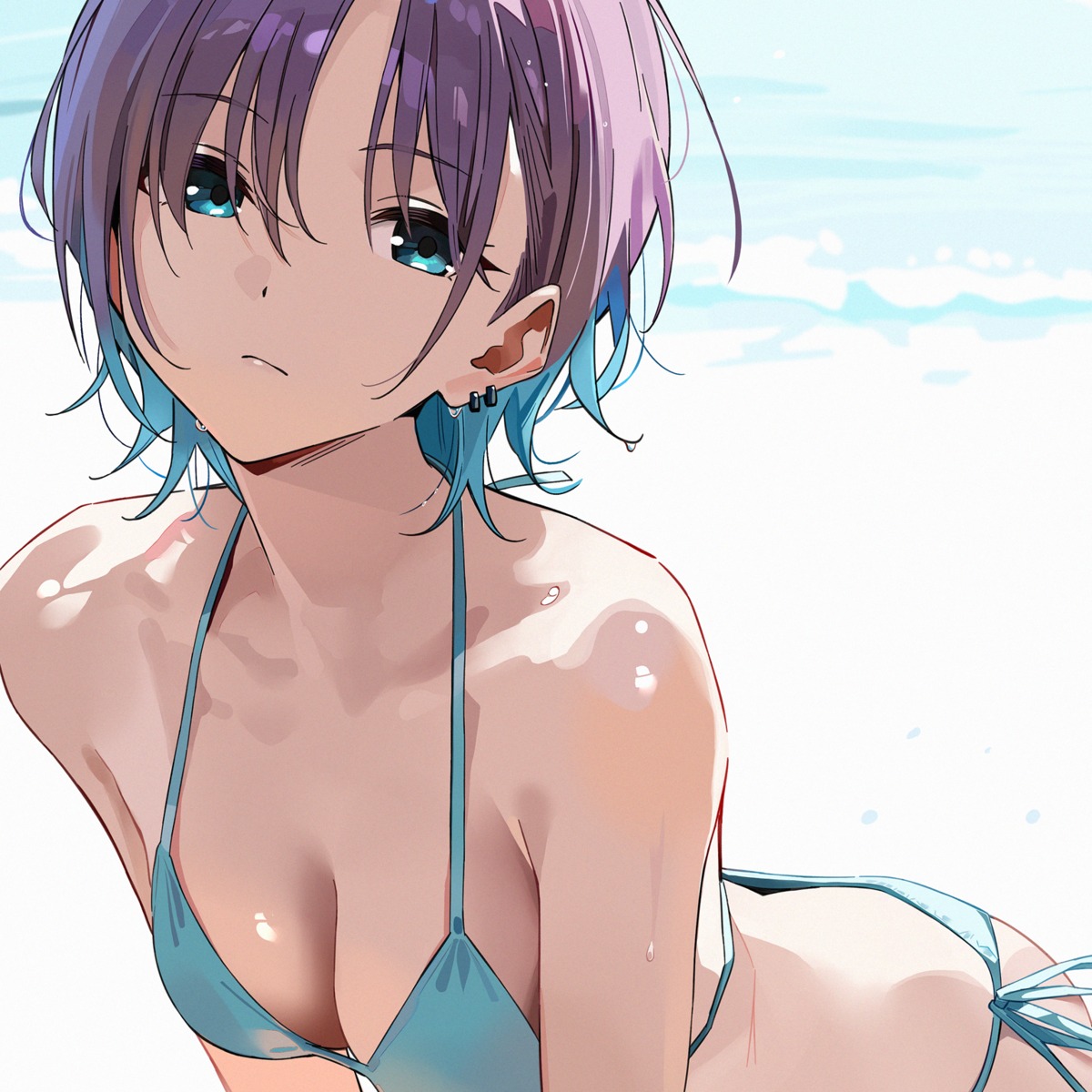 asakura_tooru bikini kinjinhzj swimsuits the_idolm@ster the_idolm@ster_shiny_colors