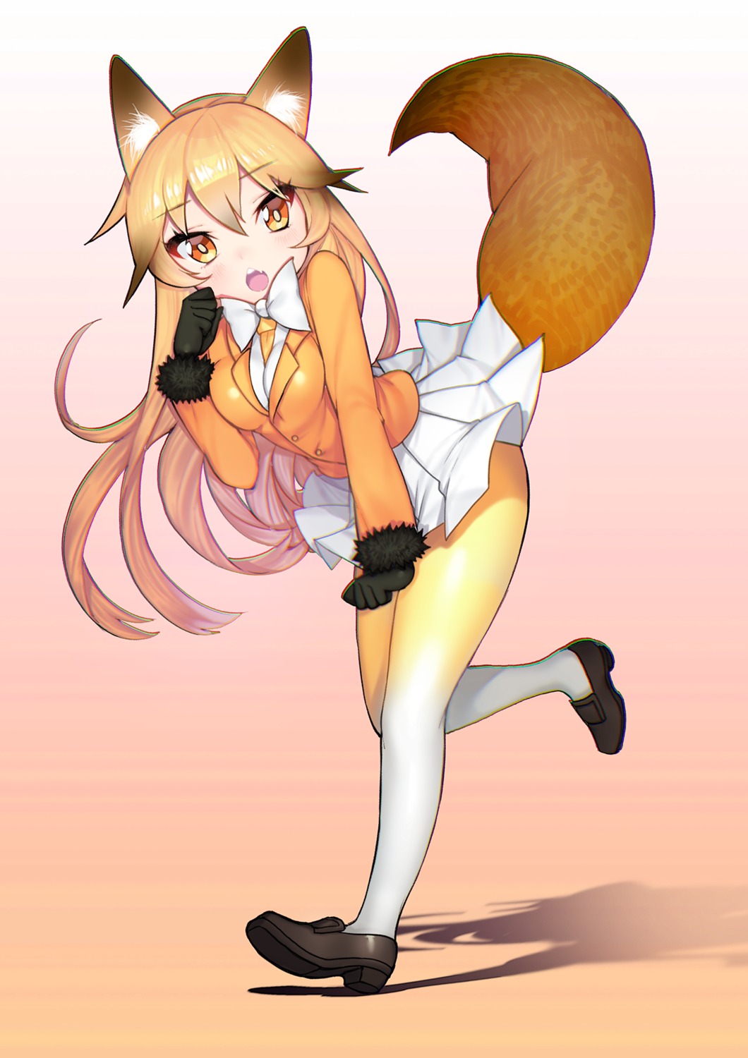 animal_ears ezo_red_fox garugaru kemono_friends pantyhose tail