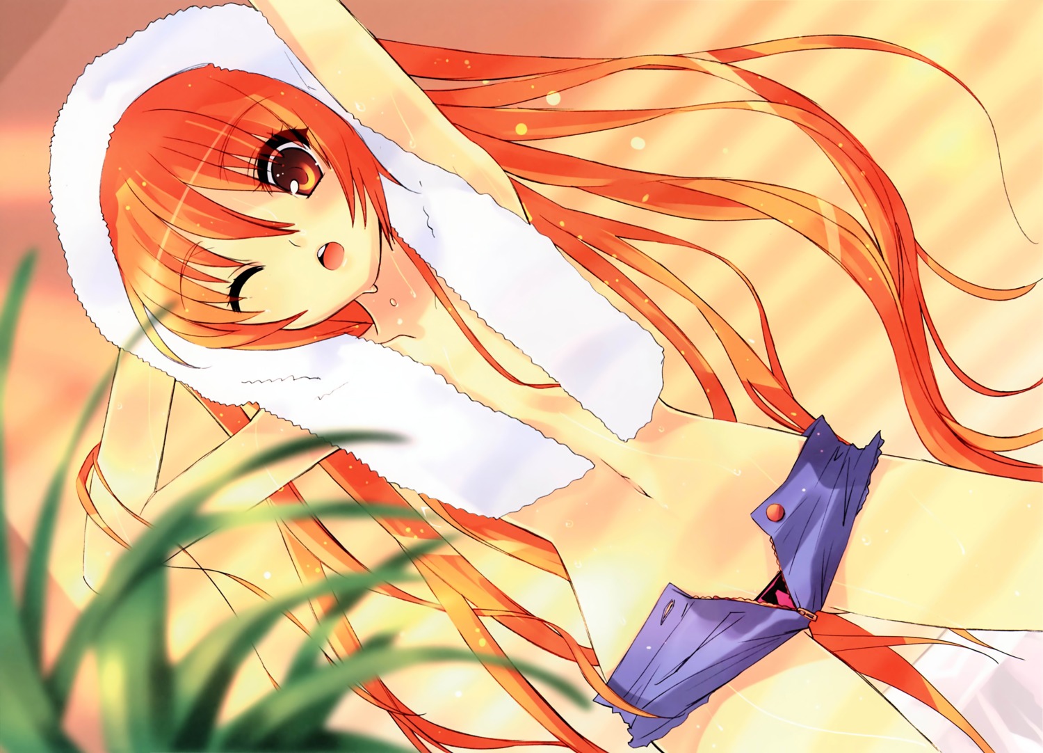 bee-be-beat_it! hachie ito_noizi loli pantsu photoshop topless towel wet