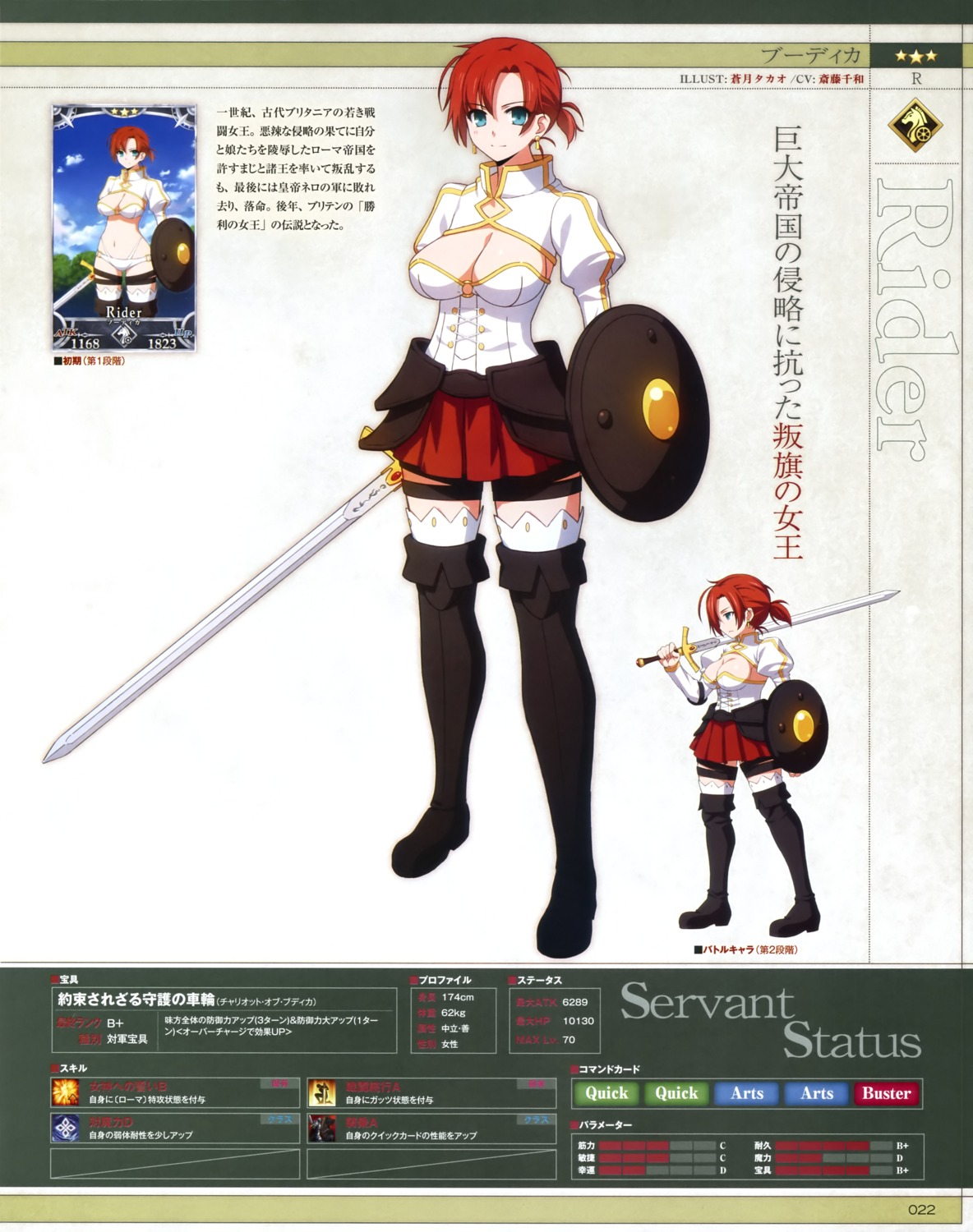 aotsuki_takao bikini_armor boudica_(fate/grand_order) cleavage fate/grand_order sword thighhighs type-moon weapon
