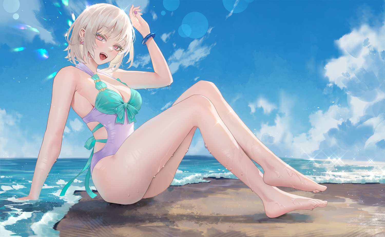 cirilla feet swimsuits wet