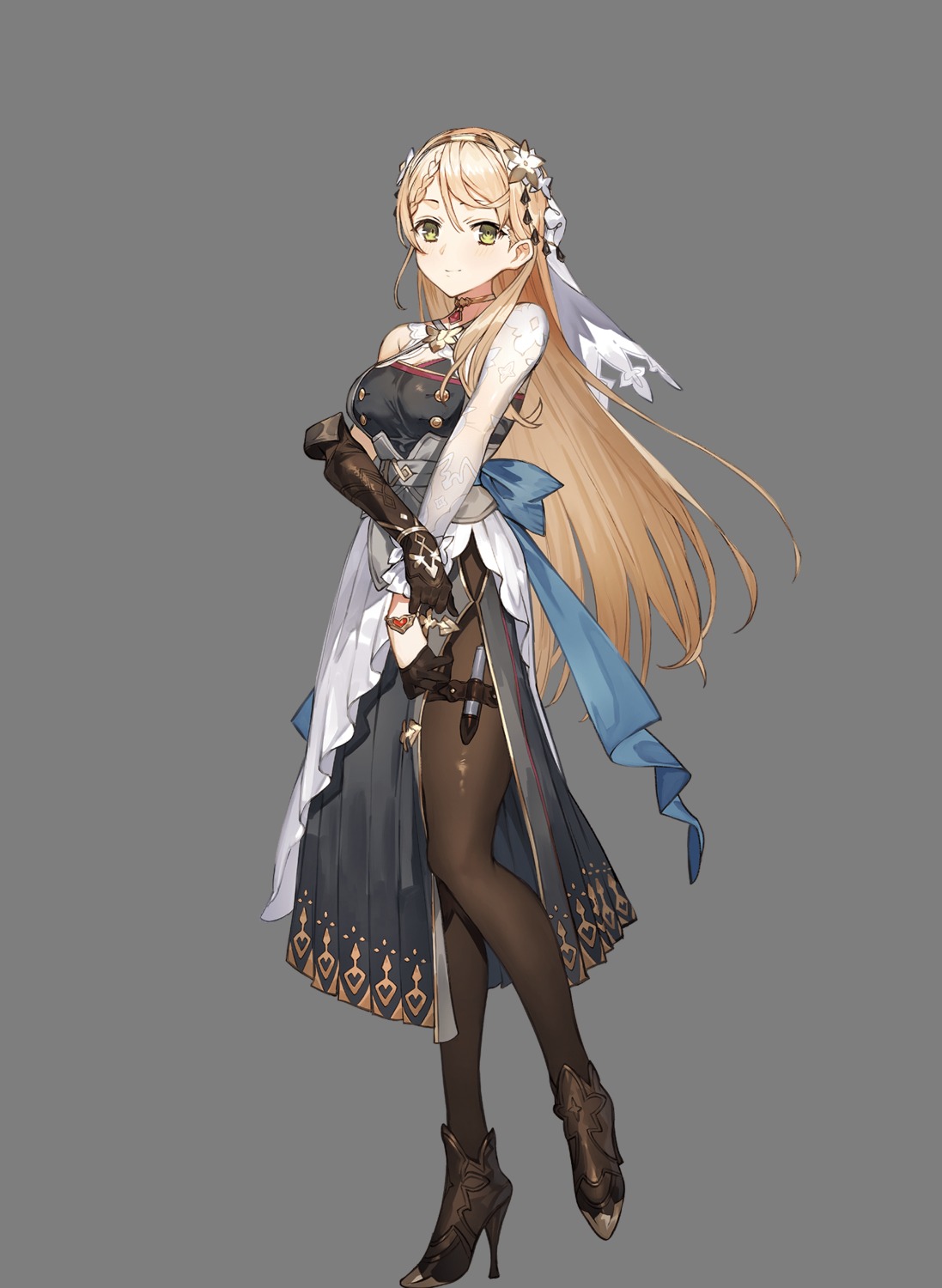 atelier atelier_ryza atelier_ryza_3 garter heels klaudia_valentz koei_tecmo pantyhose see_through toridamono transparent_png