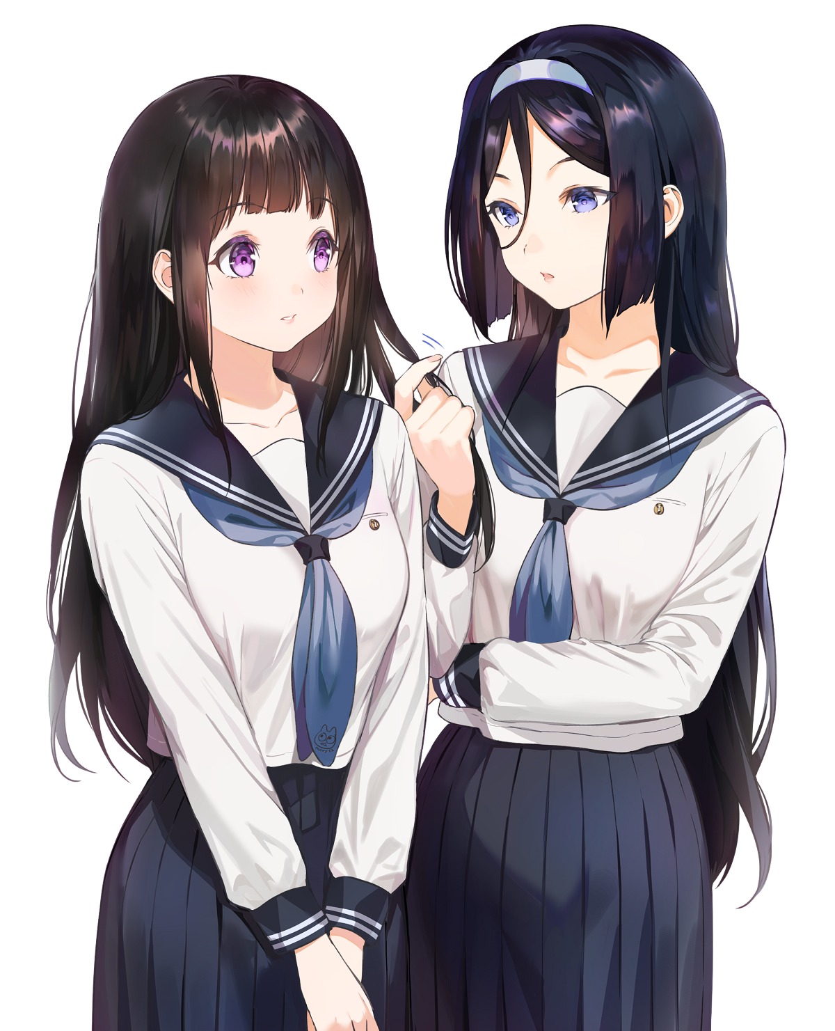 chitanda_eru hyouka irisu_fuyumi mery_(yangmalgage) seifuku