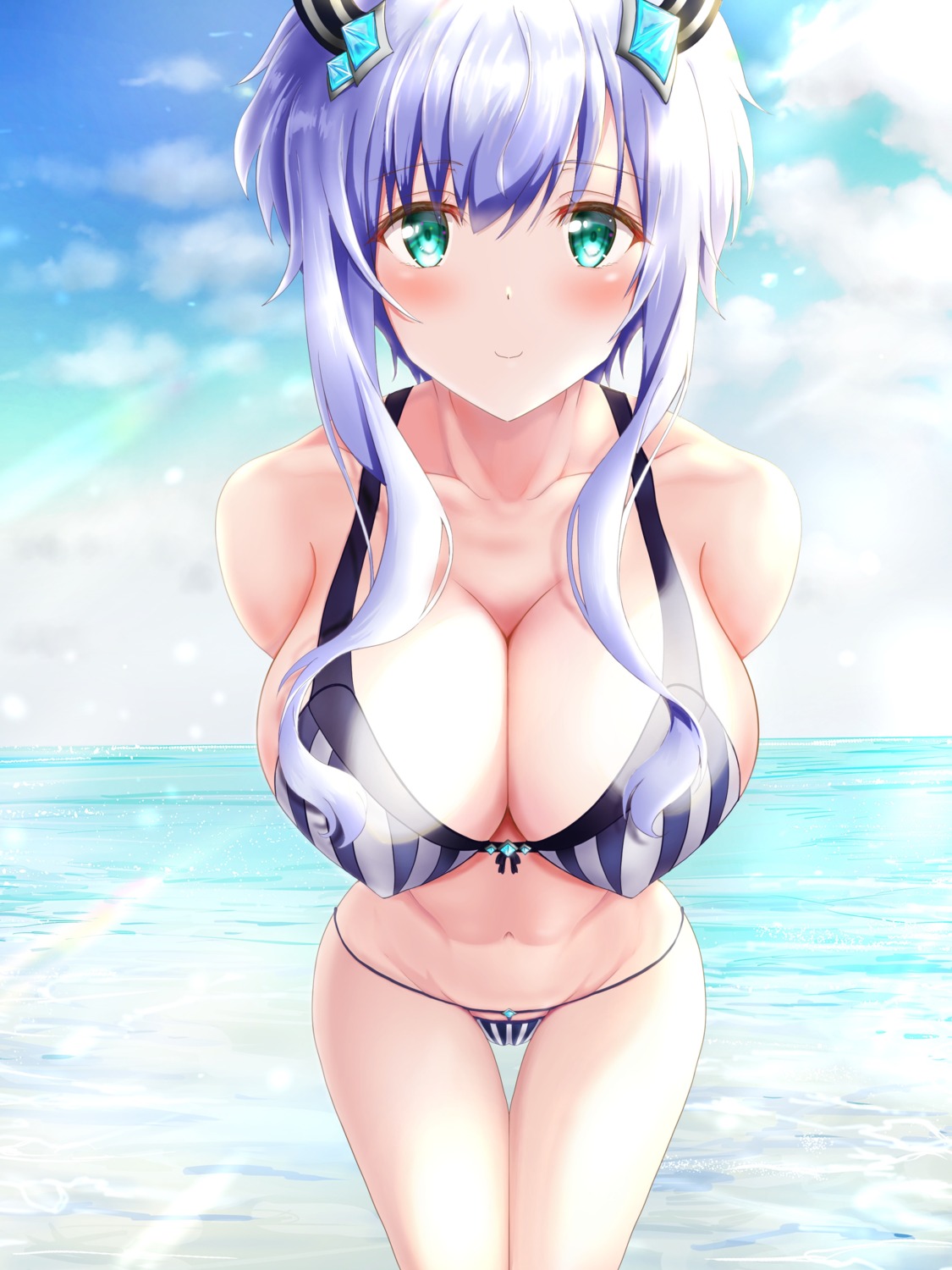 aw bikini erect_nipples maou_gakuin_no_futekigousha misha_necron swimsuits