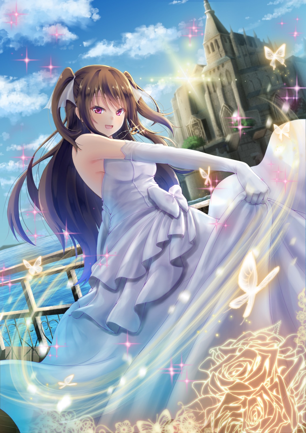 denpa_(denpae29) dress wedding_dress