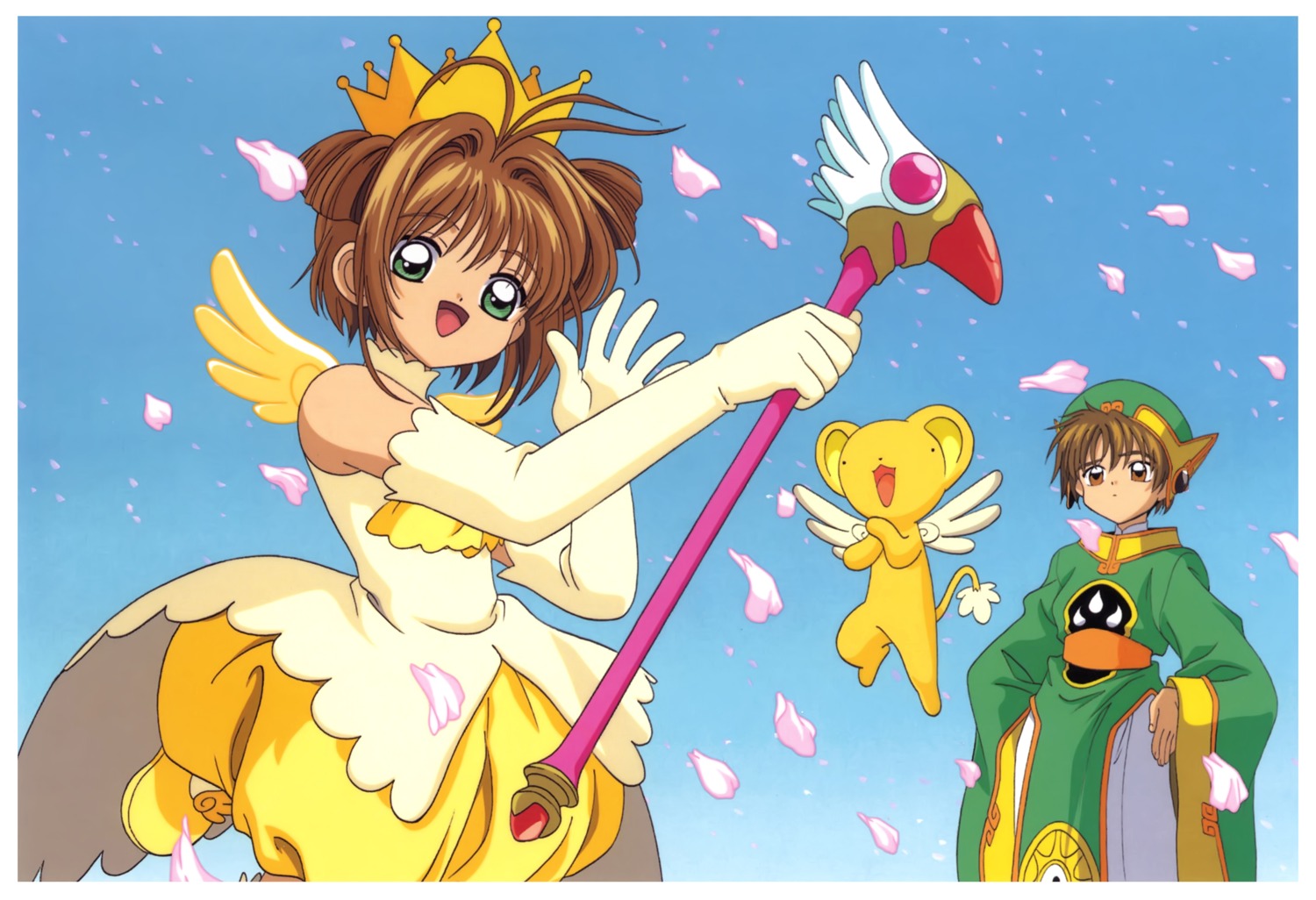 card_captor_sakura kerberos kinomoto_sakura koga_makoto li_syaoran madhouse wings