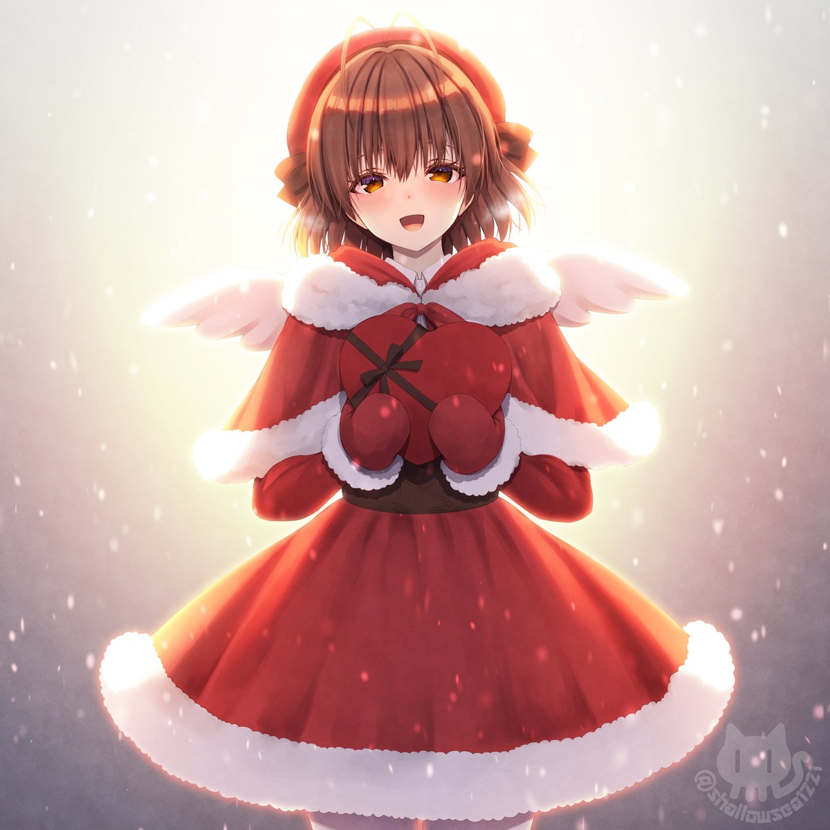 asami_asami christmas clannad dress furukawa_nagisa wings