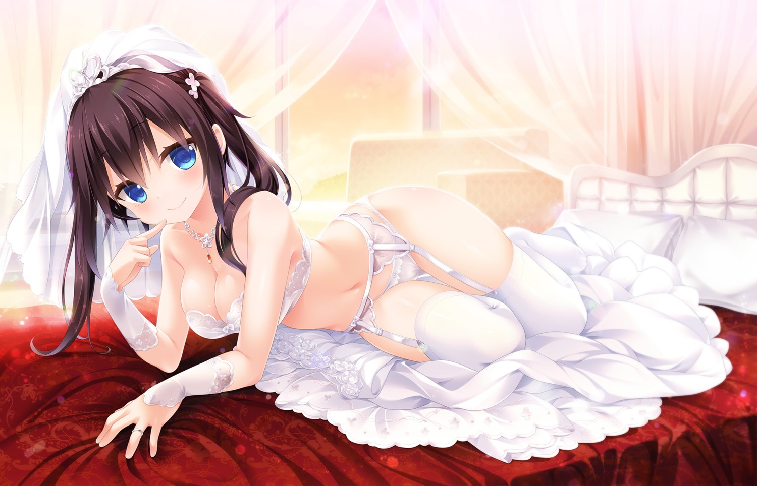 bra dakikano garter_belt lingerie nogizaka_mai pantsu stockings thighhighs yano_mitsuki