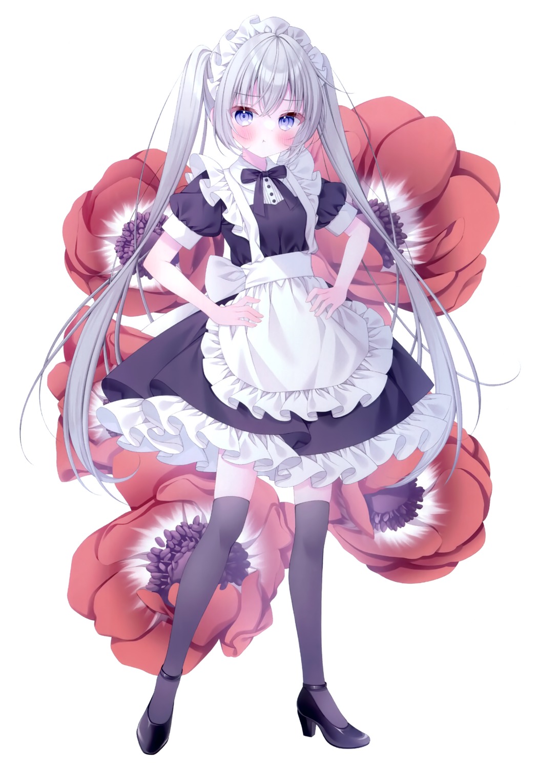 heels kotori_no_shokuji maid puu_(kotori_no_shokuji) thighhighs