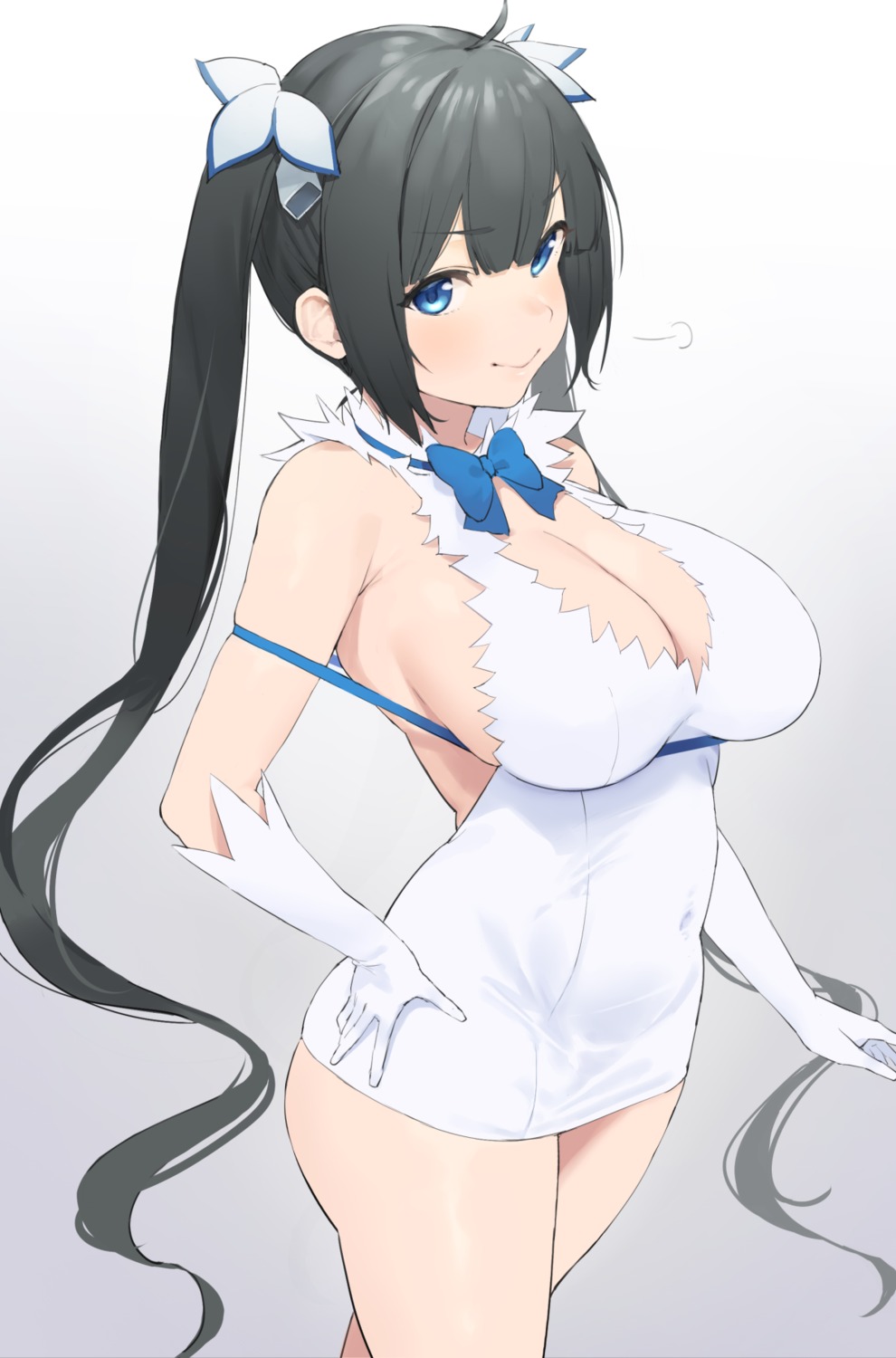 cleavage dress dungeon_ni_deai_wo_motomeru_no_wa_machigatteiru_darou_ka hestia_(danmachi) nekoshoko no_bra