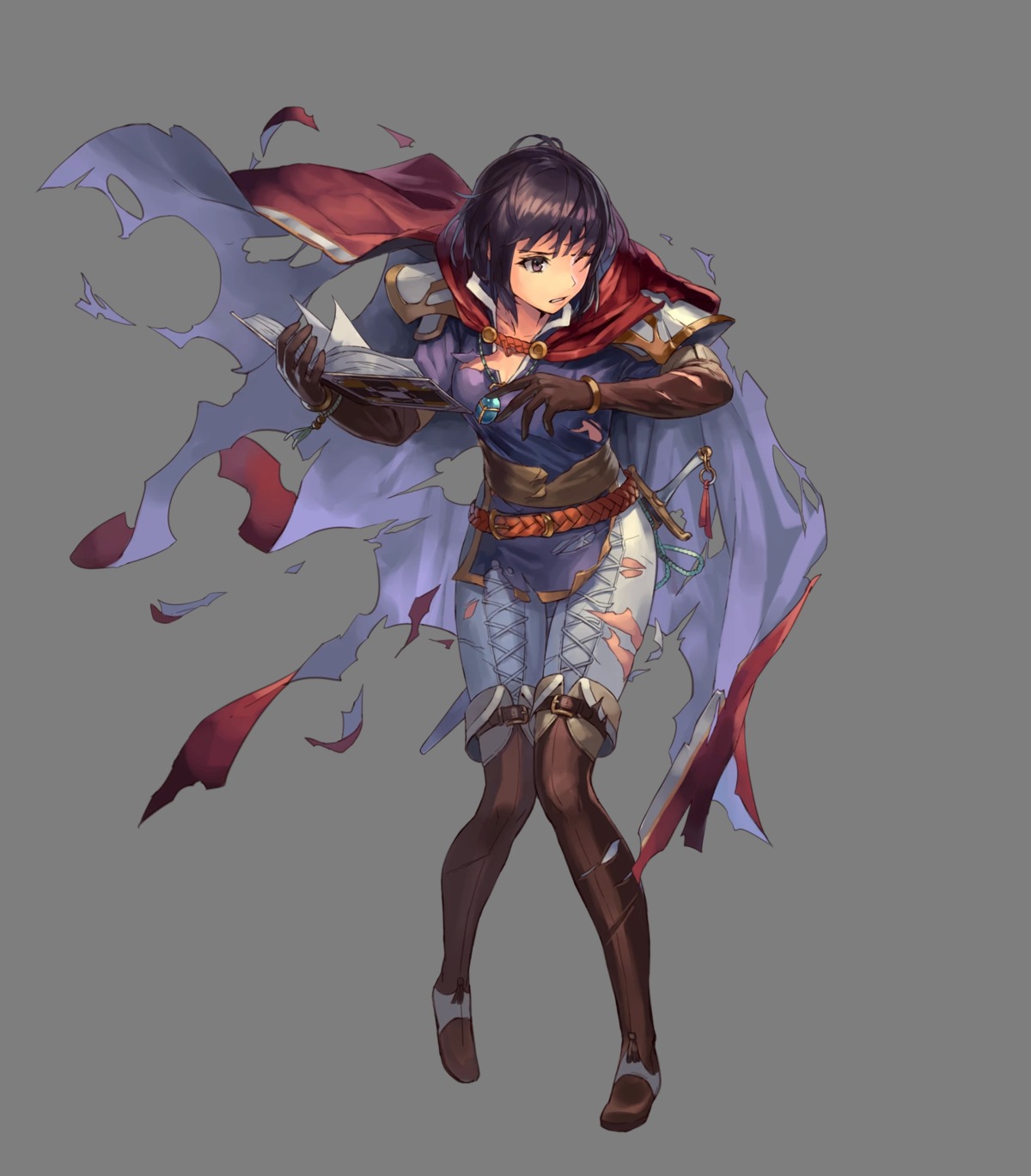 armor cuboon duplicate fire_emblem fire_emblem:_thracia_776 fire_emblem_heroes olwen sword thighhighs torn_clothes transparent_png