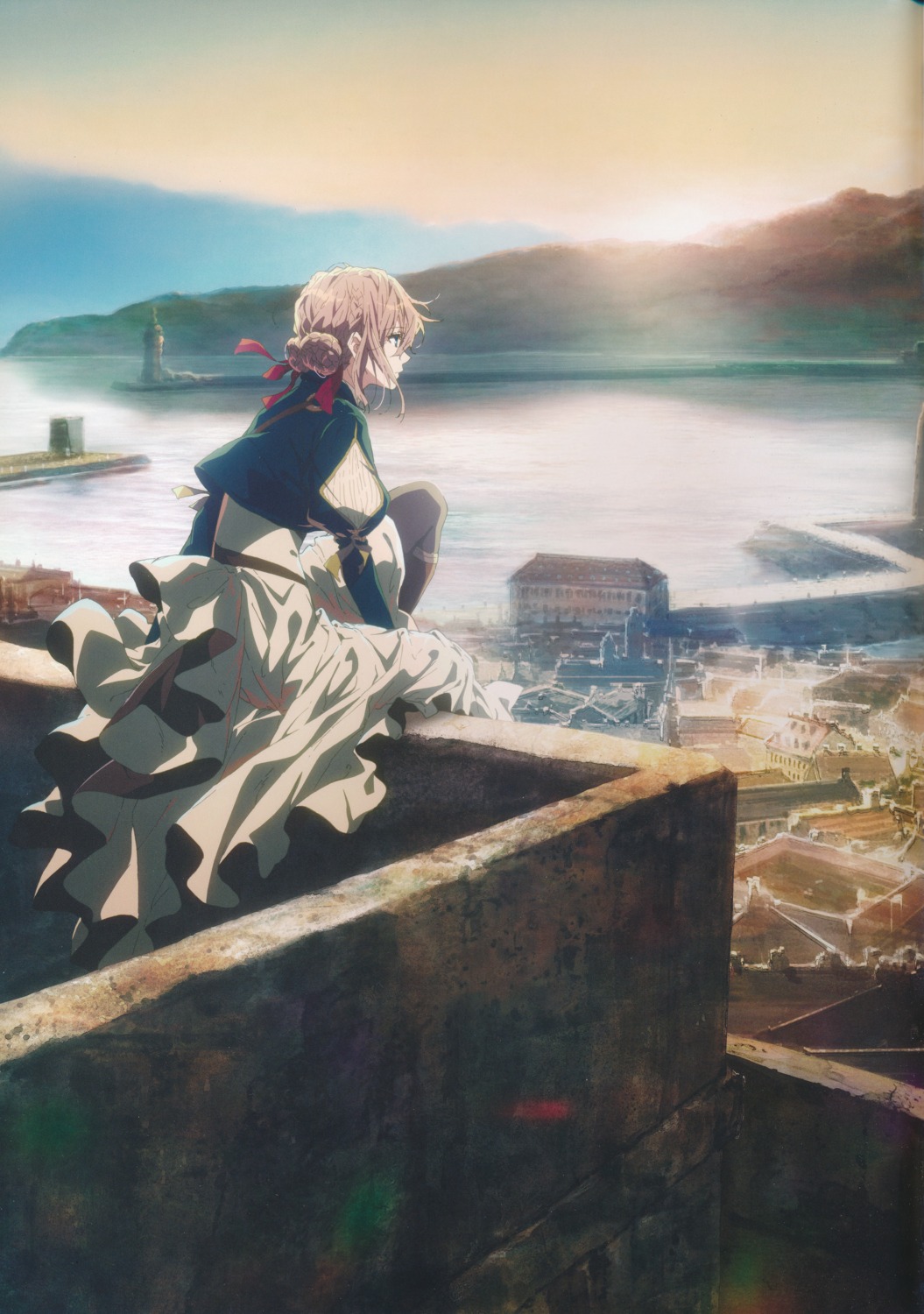 dress landscape takase_akiko violet_evergarden violet_evergarden_(character)