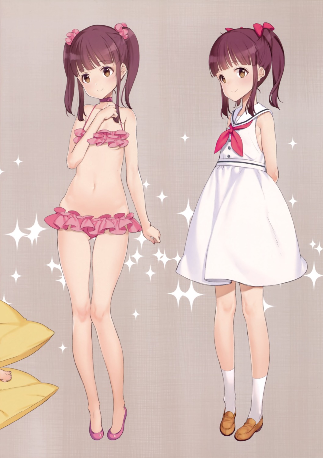 bikini dress ogata_chieri oyari_ashito shoujo_kishidan swimsuits the_idolm@ster the_idolm@ster_cinderella_girls