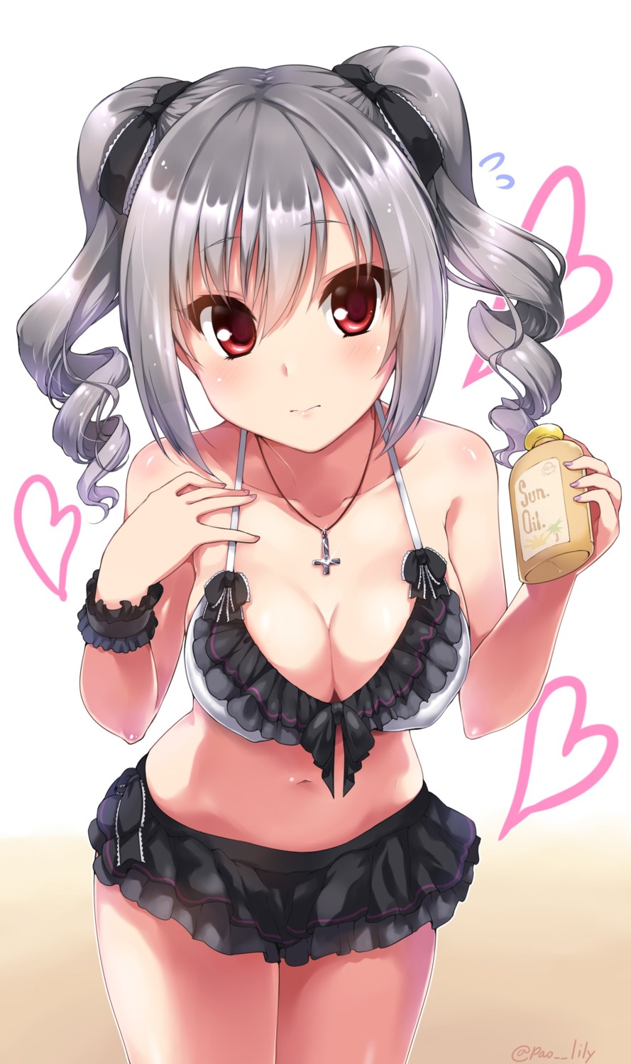 bikini cleavage kanzaki_ranko paopao swimsuits the_idolm@ster the_idolm@ster_cinderella_girls