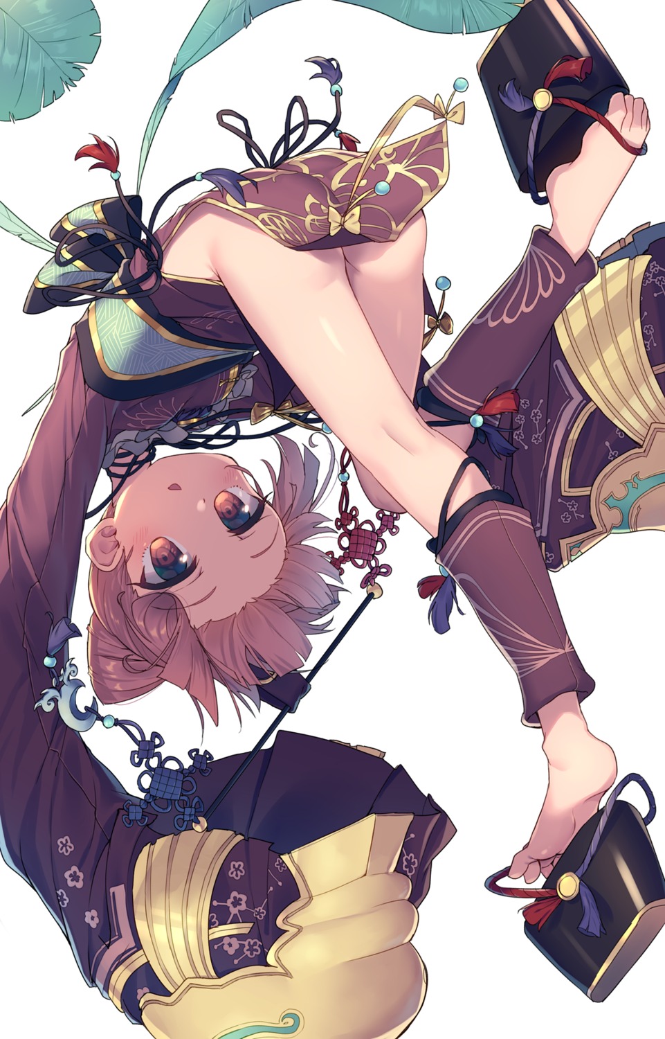 ass atelier atelier_sophie corneria feet heels japanese_clothes nopan skirt_lift wagashi928