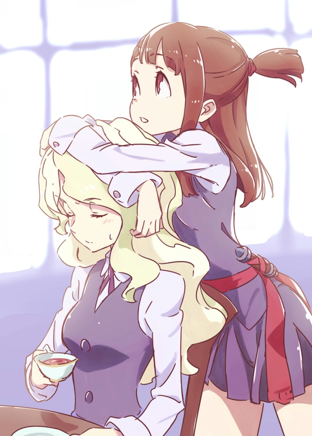 atsuko_kagari diana_cavendish little_witch_academia seifuku tama_(sin05g)