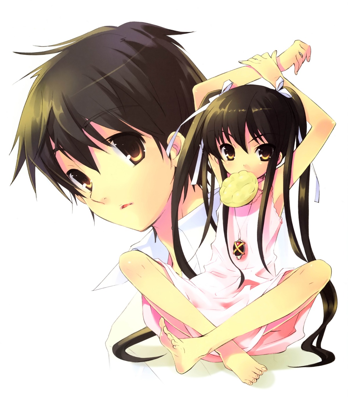 dress feet ito_noizi sakai_yuuji scanning_resolution screening shakugan_no_shana shana summer_dress